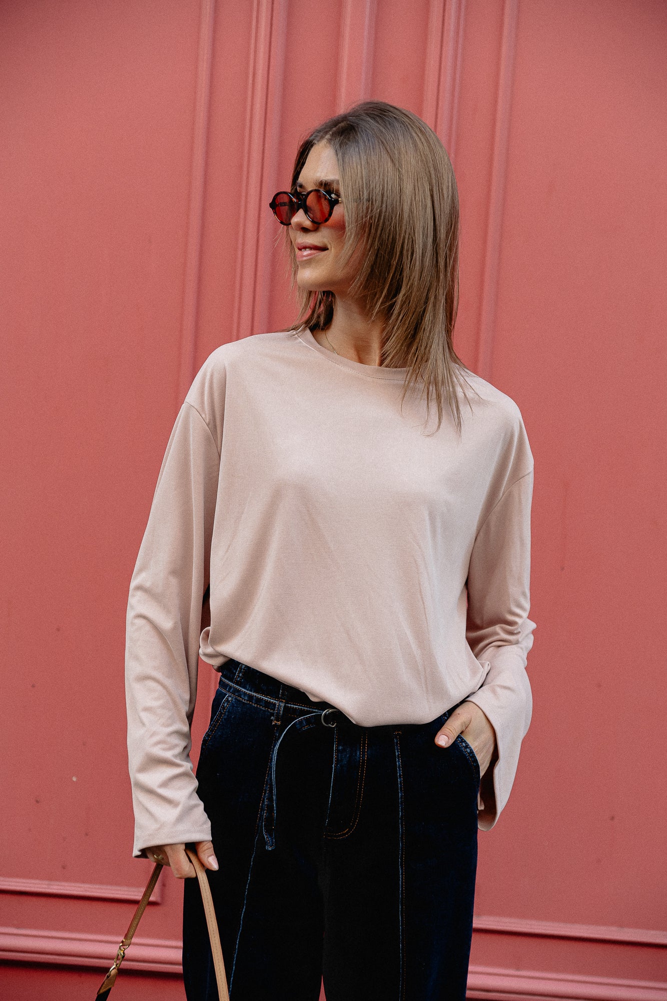 Chemise Kaya LS vieux rose