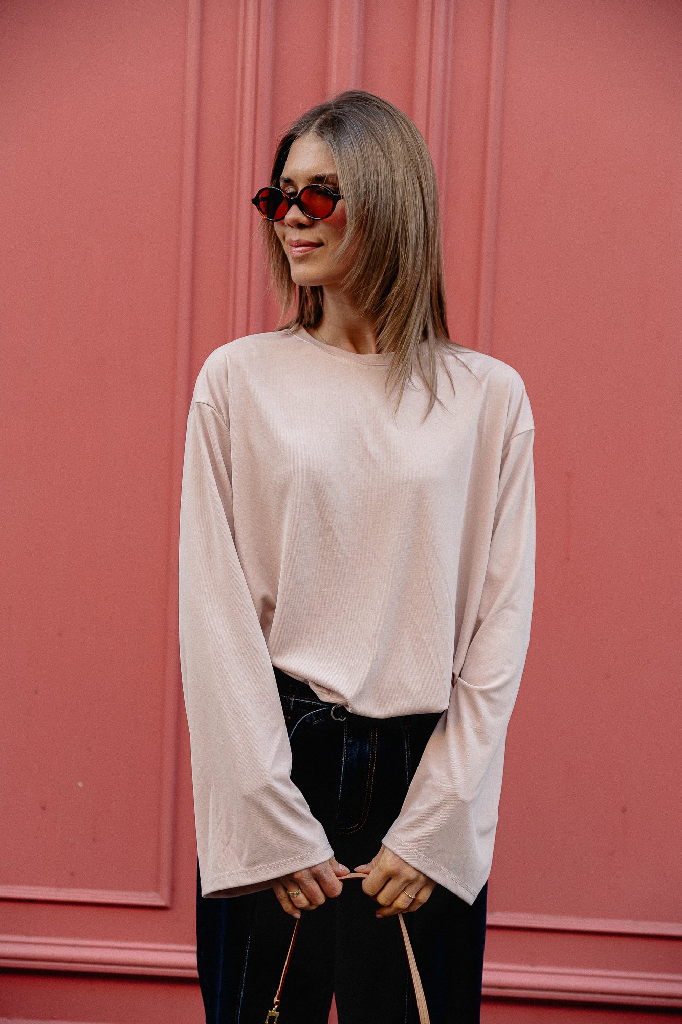 Chemise Kaya LS vieux rose