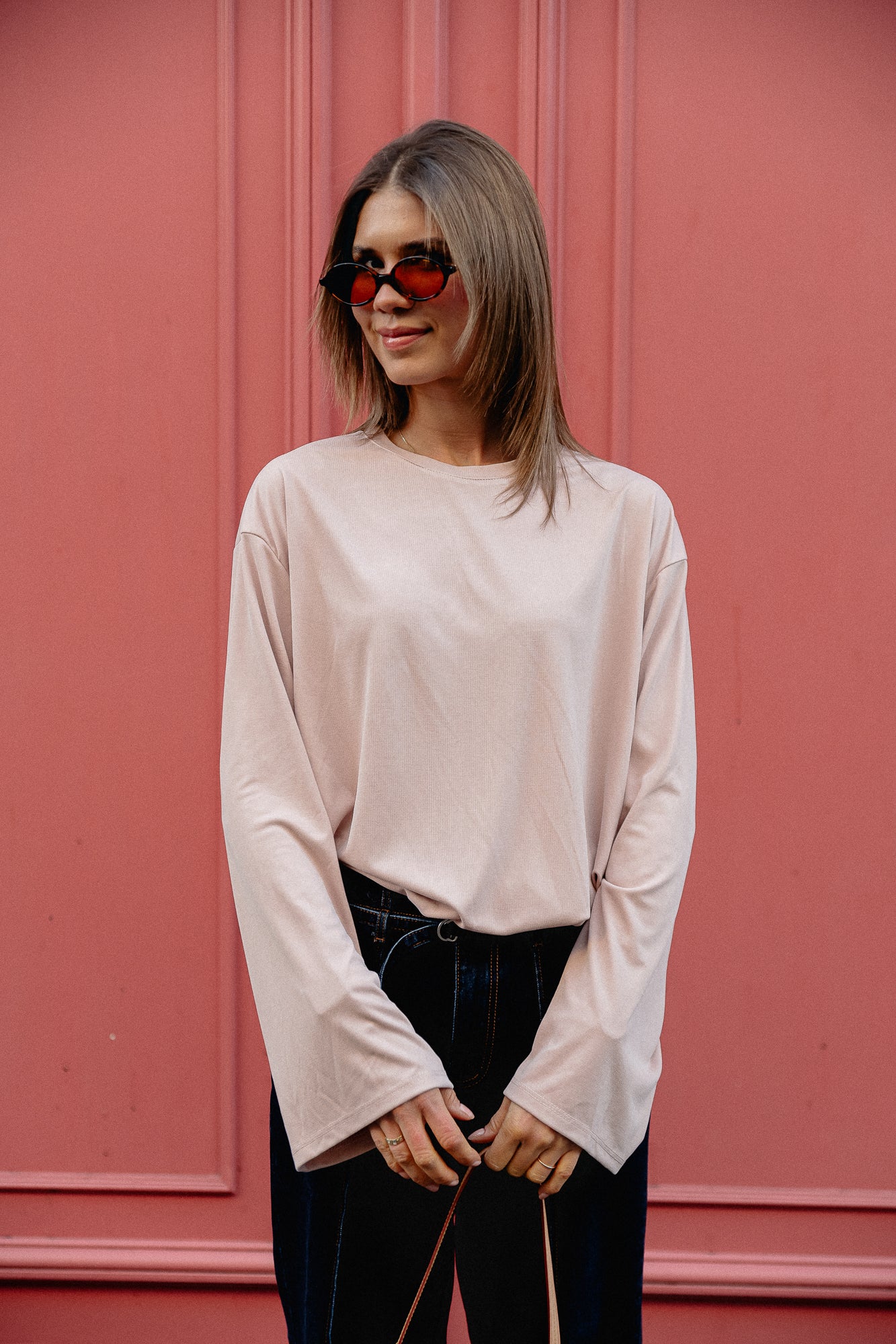 Chemise Kaya LS vieux rose