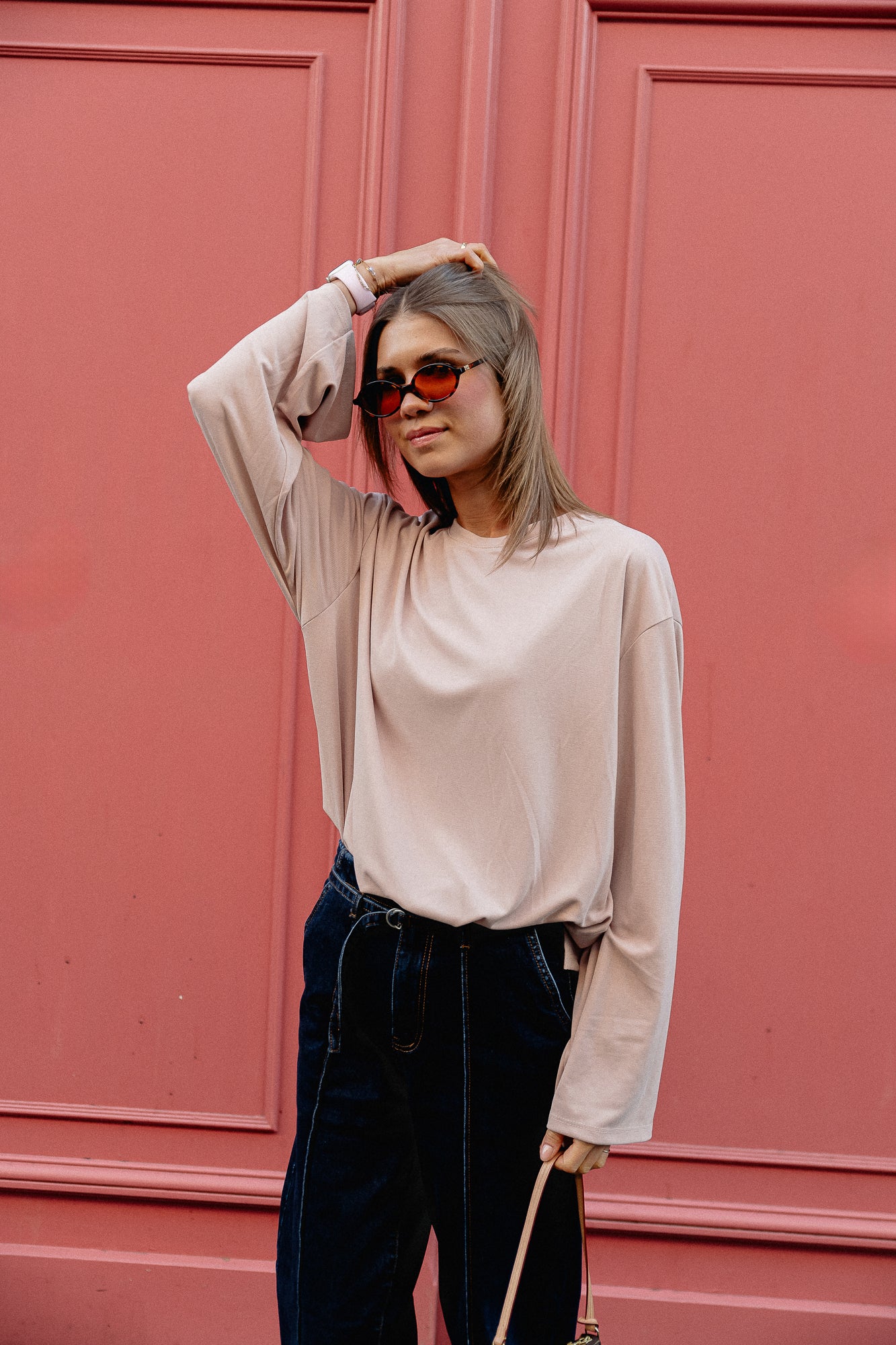 Chemise Kaya LS vieux rose