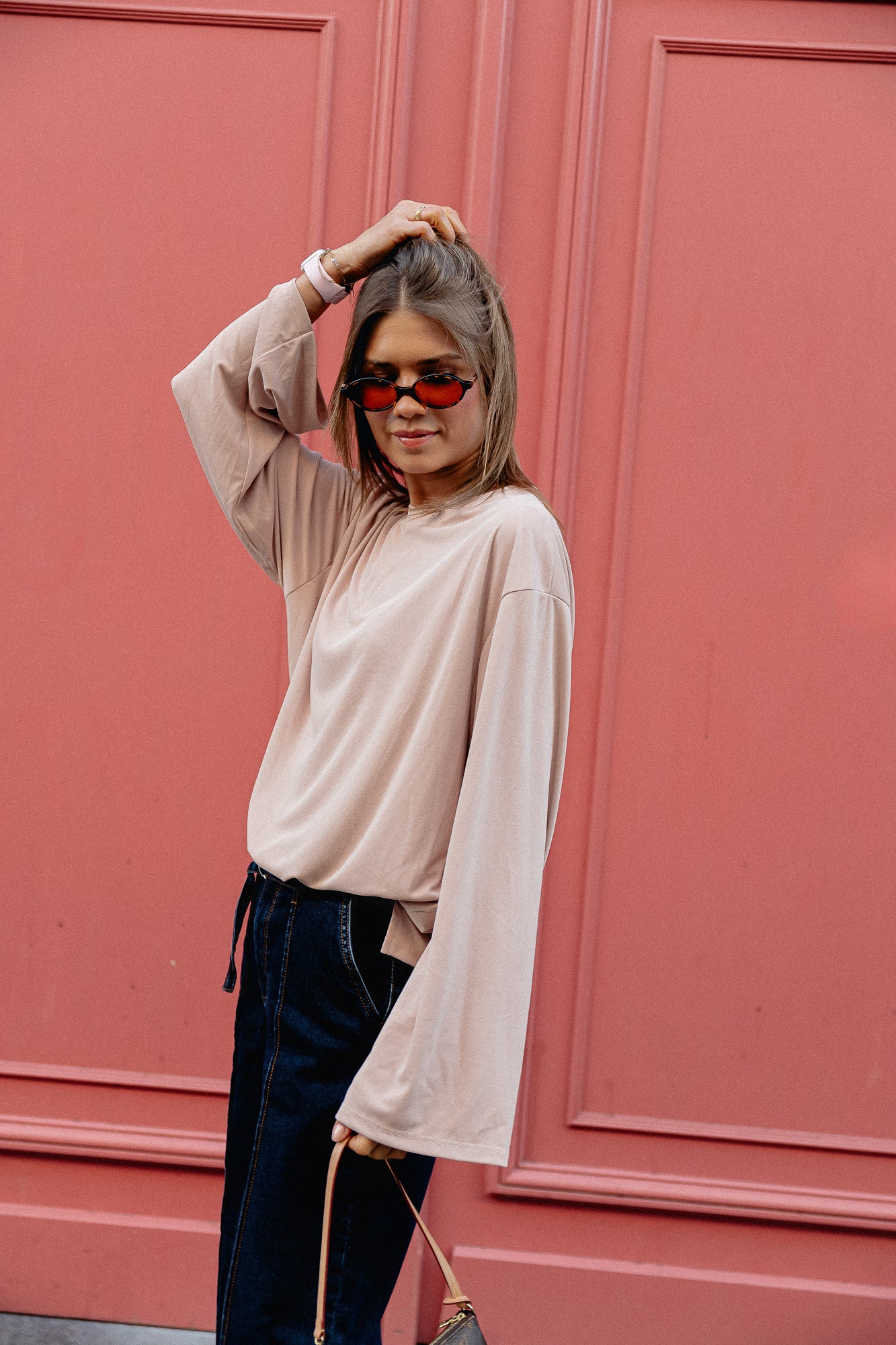 Chemise Kaya LS vieux rose