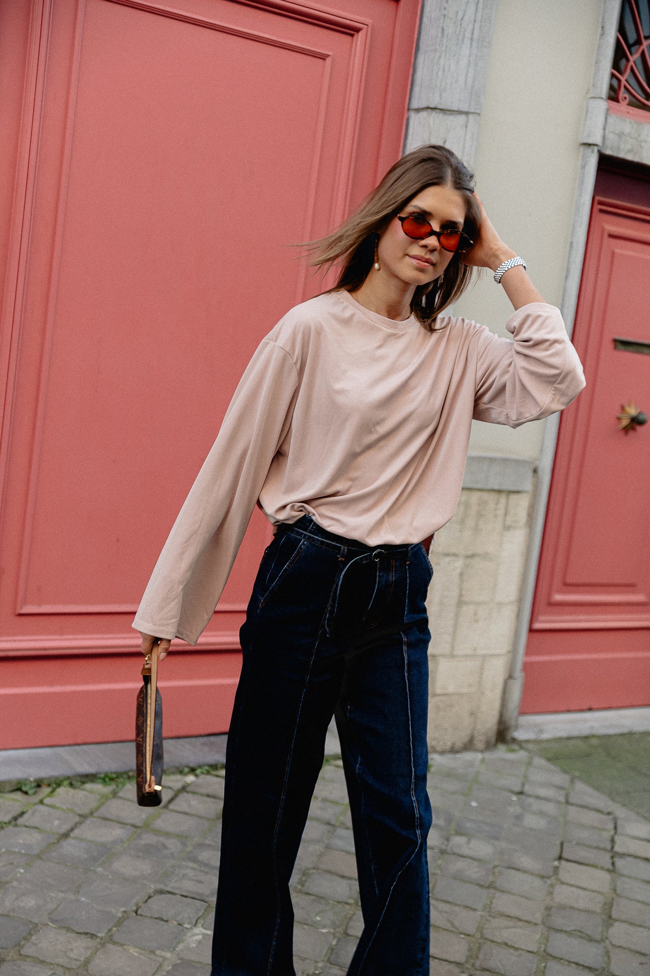 Chemise Kaya LS vieux rose