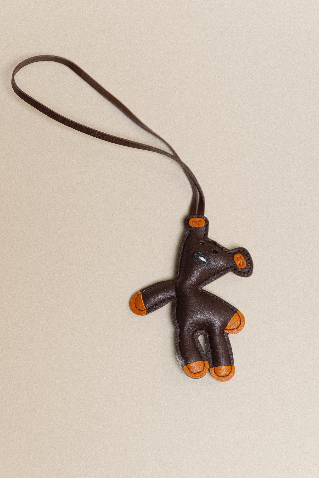 Teddy bear keychain dark brown – Les Jumelles