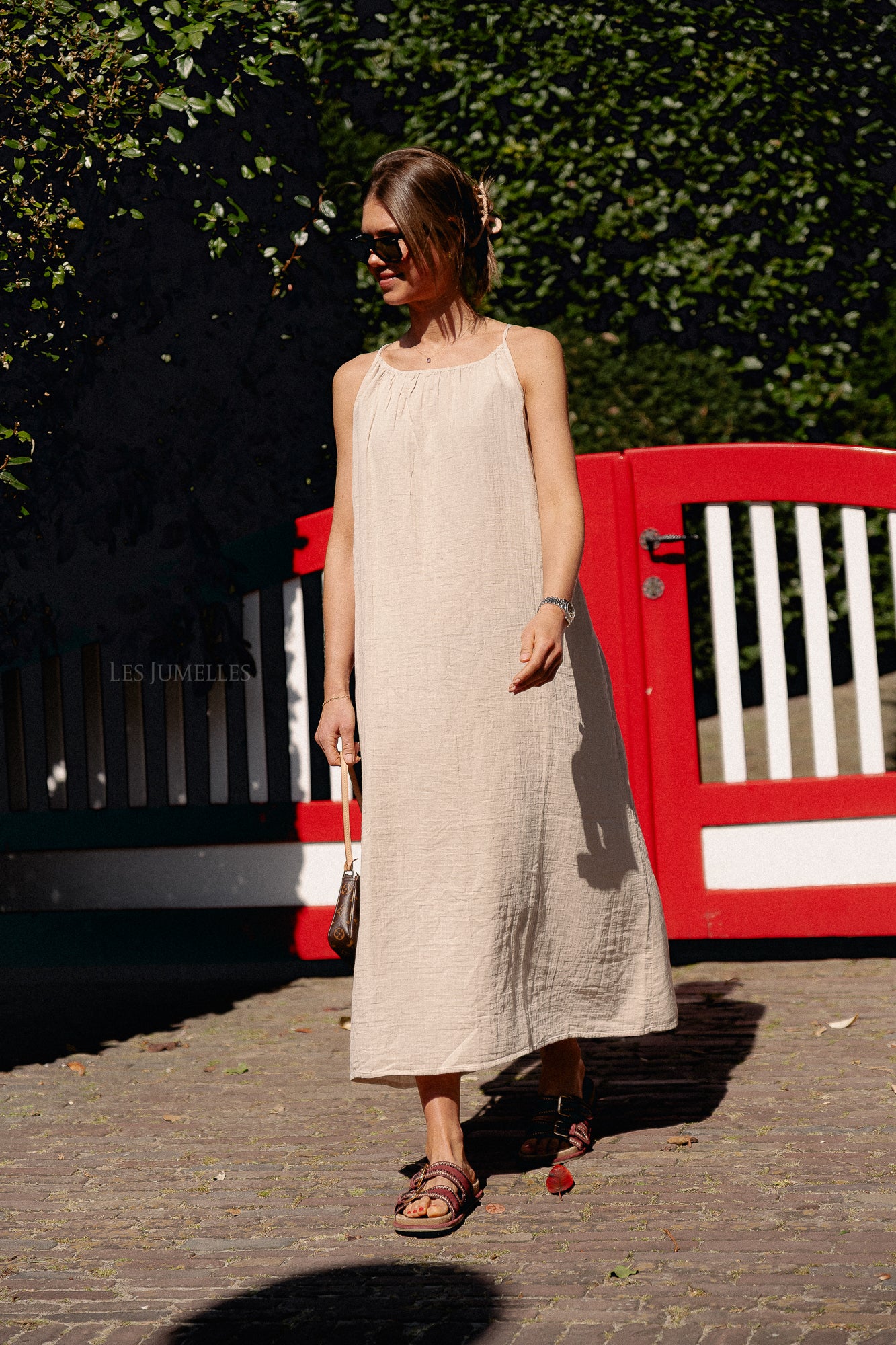 Robe longue nuisette VILania taupe