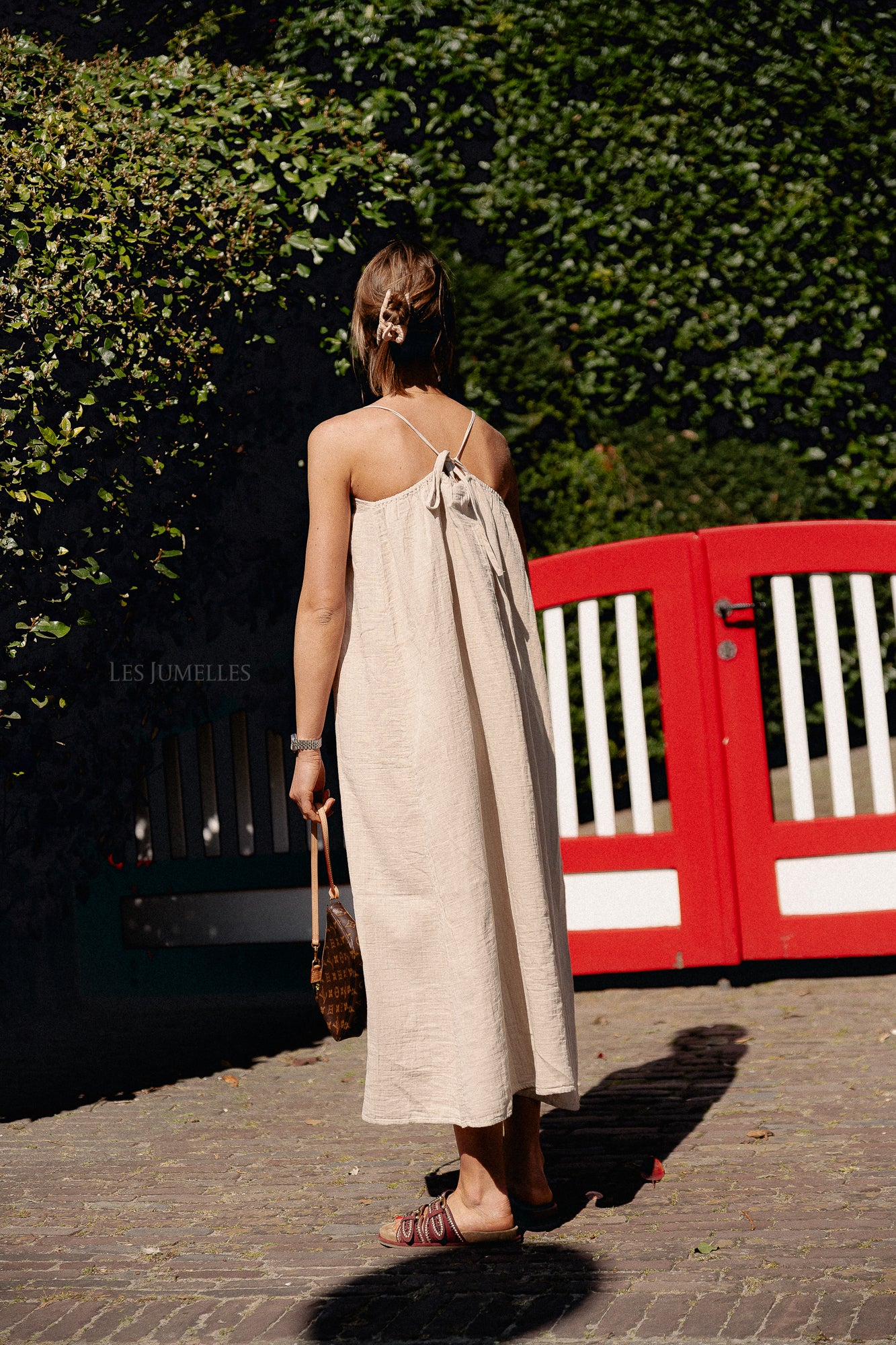 Robe longue nuisette VILania taupe