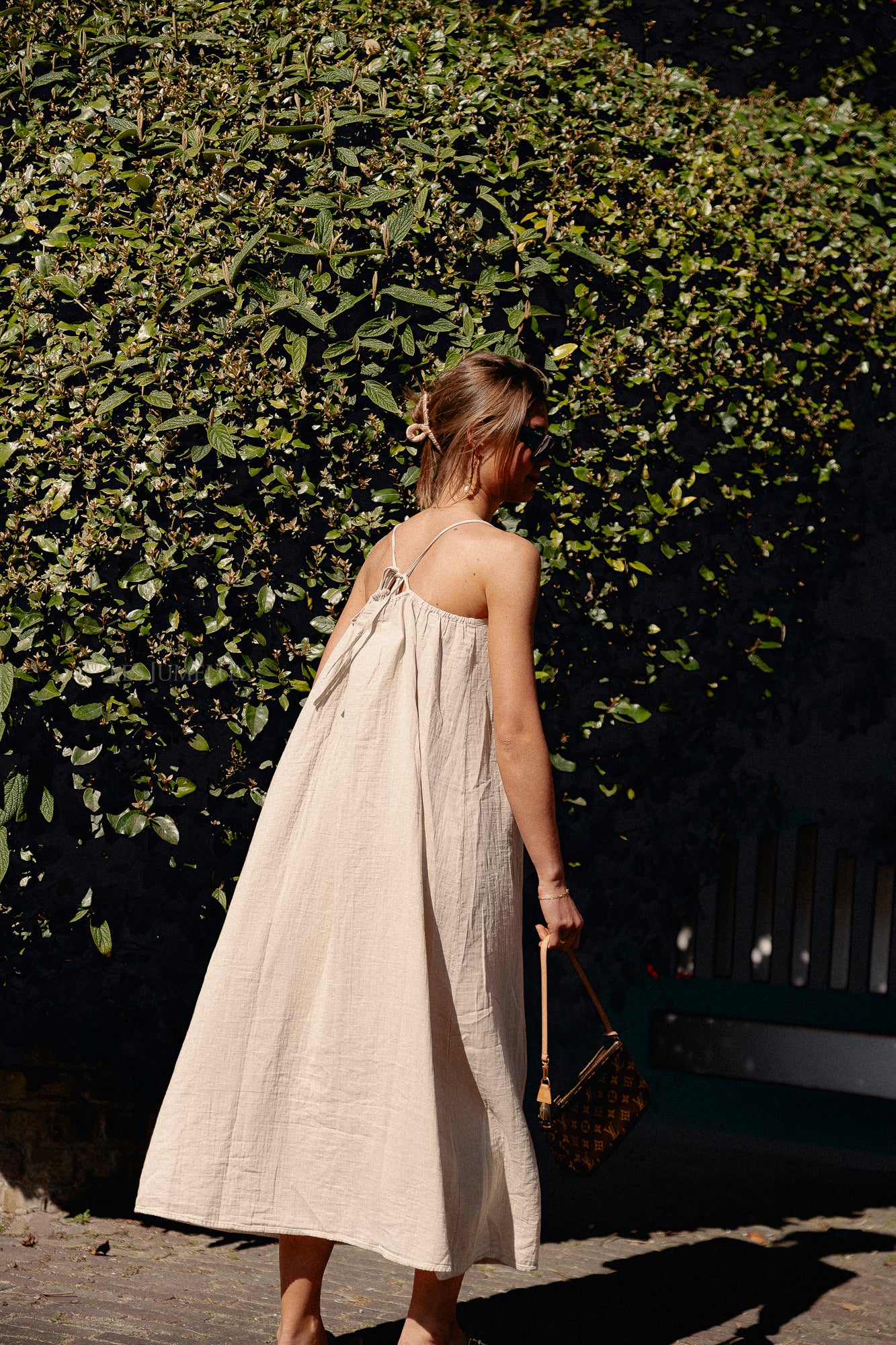 Robe longue nuisette VILania taupe