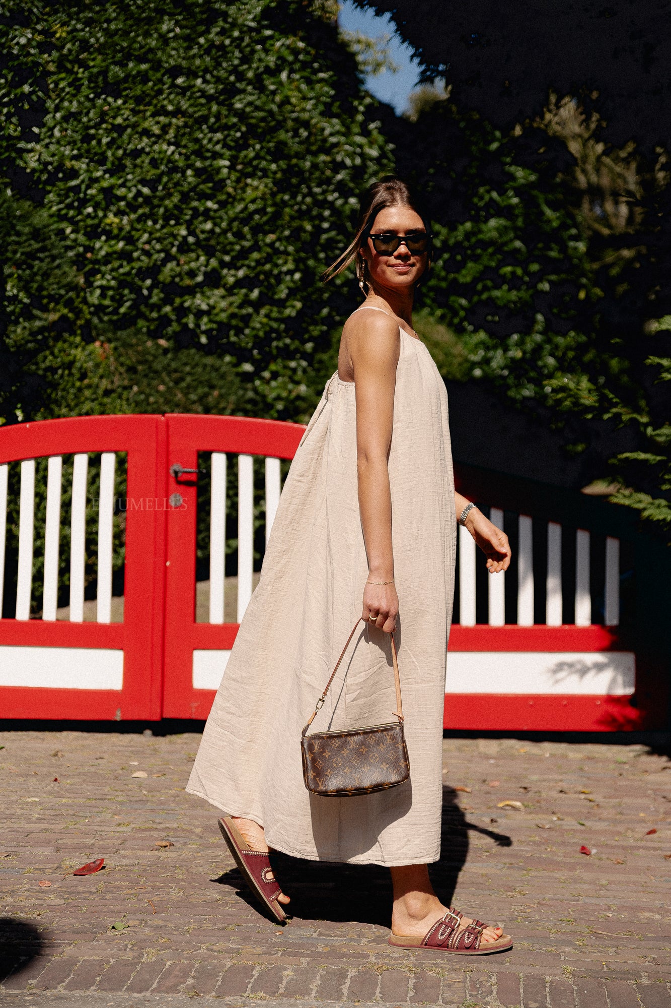 Robe longue nuisette VILania taupe