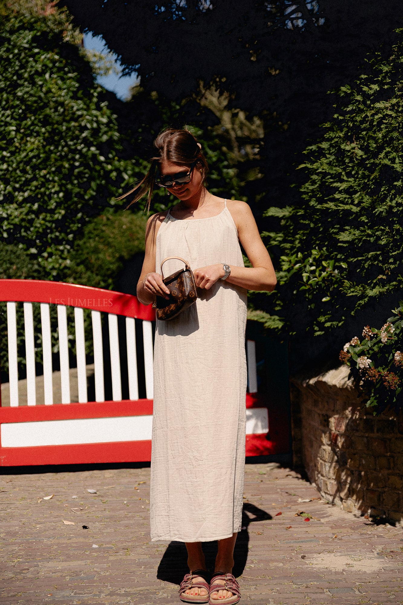 Robe longue nuisette VILania taupe