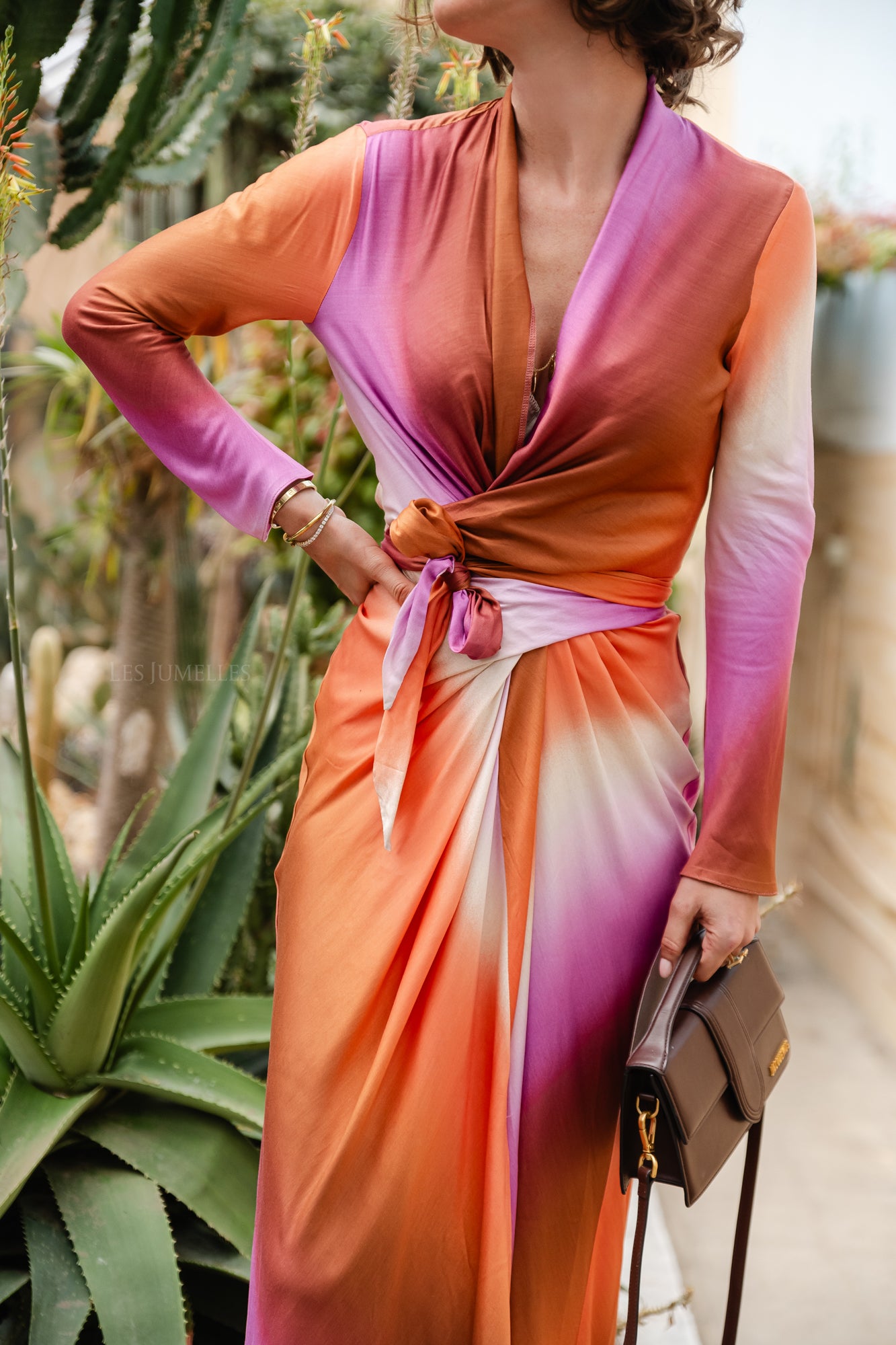 Charlote viscose long dress lilac