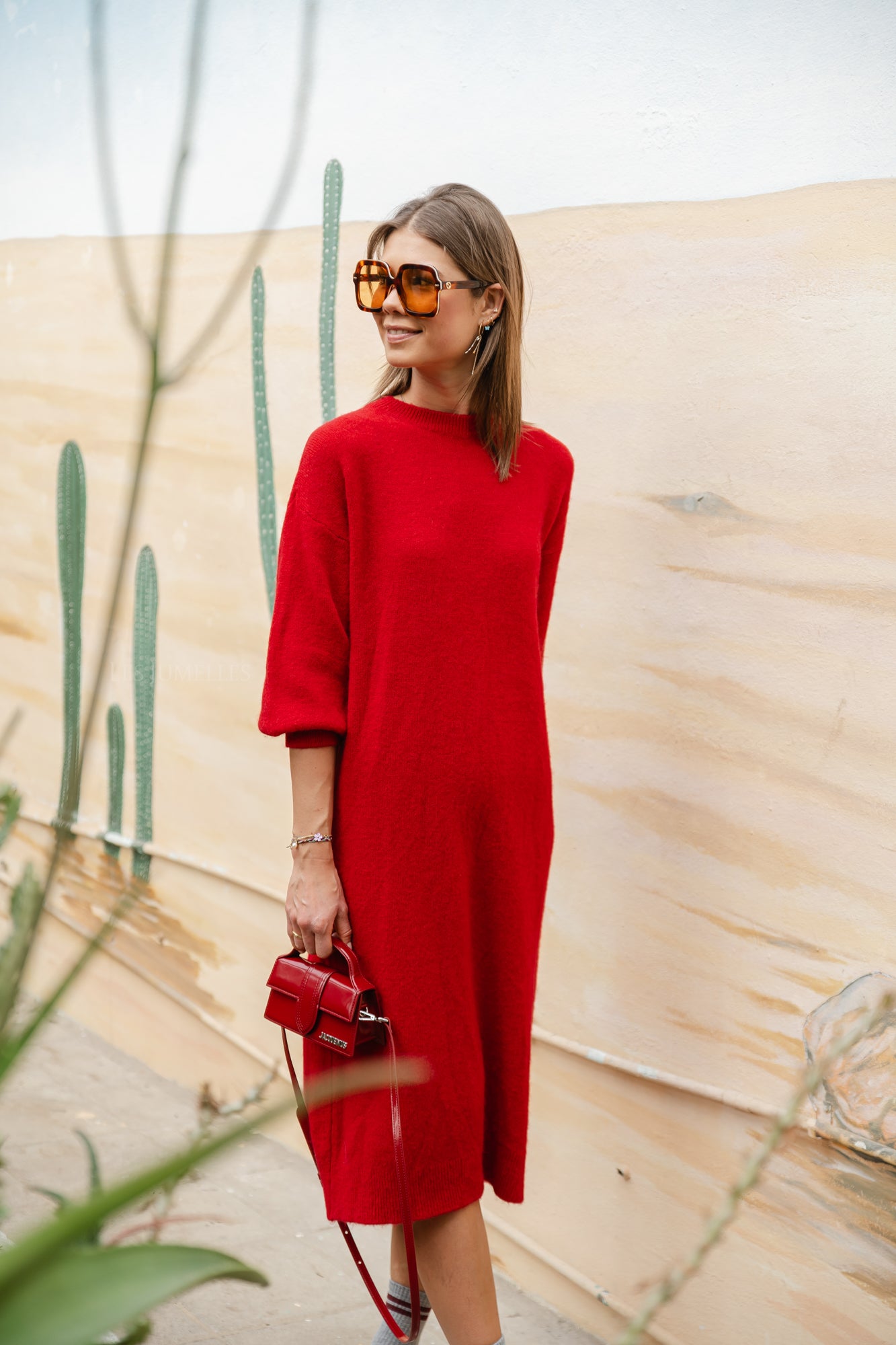 <tc>Lea jurk rood</tc>