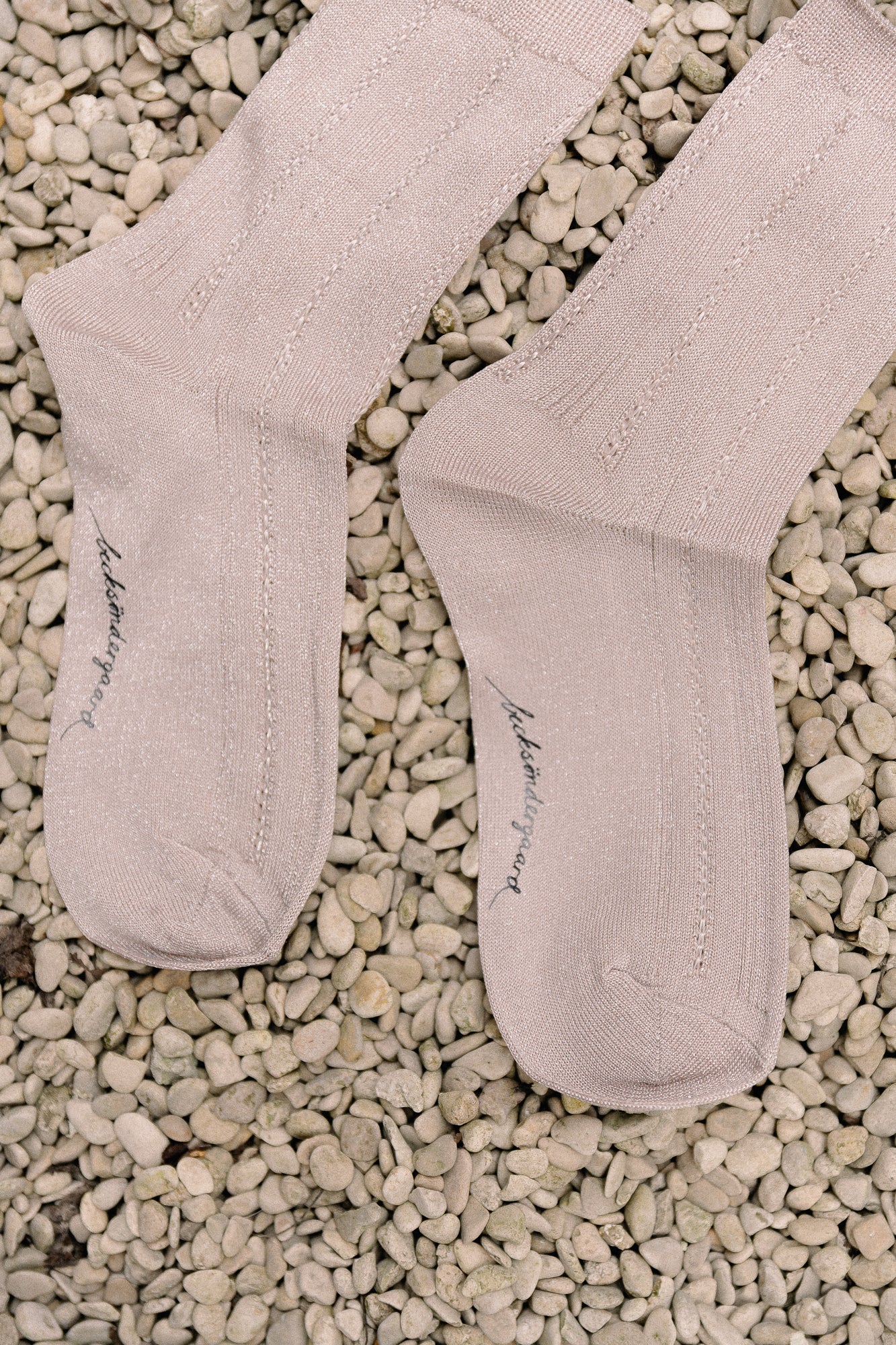 Glitter Drake sock fawn
