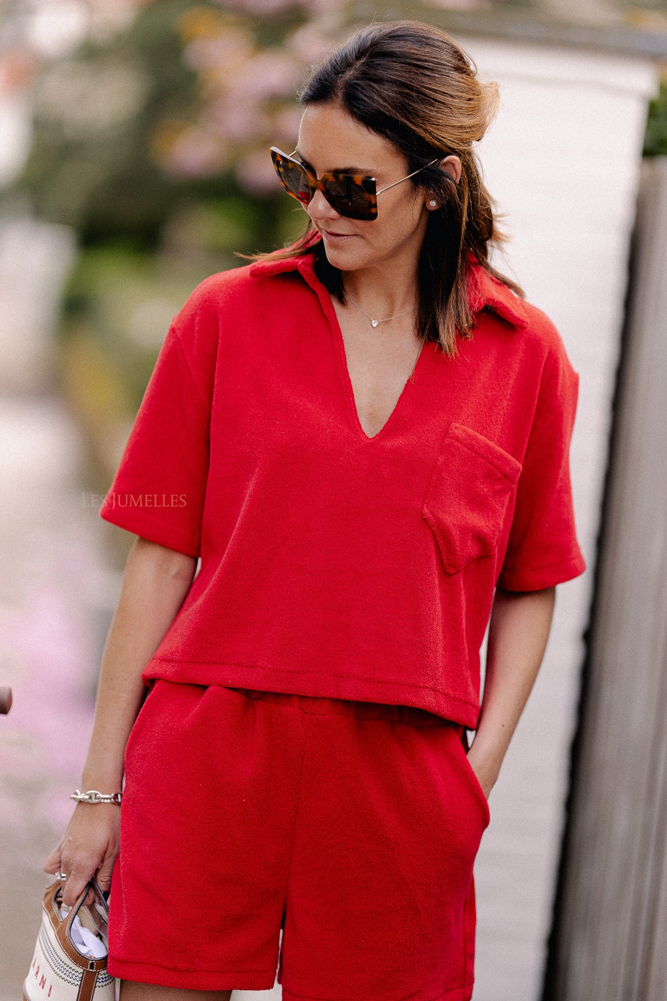 Maggie shorts mandarin red