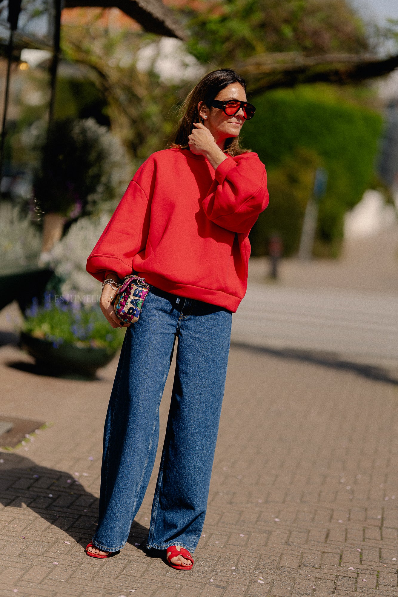 Anke sweater deep red
