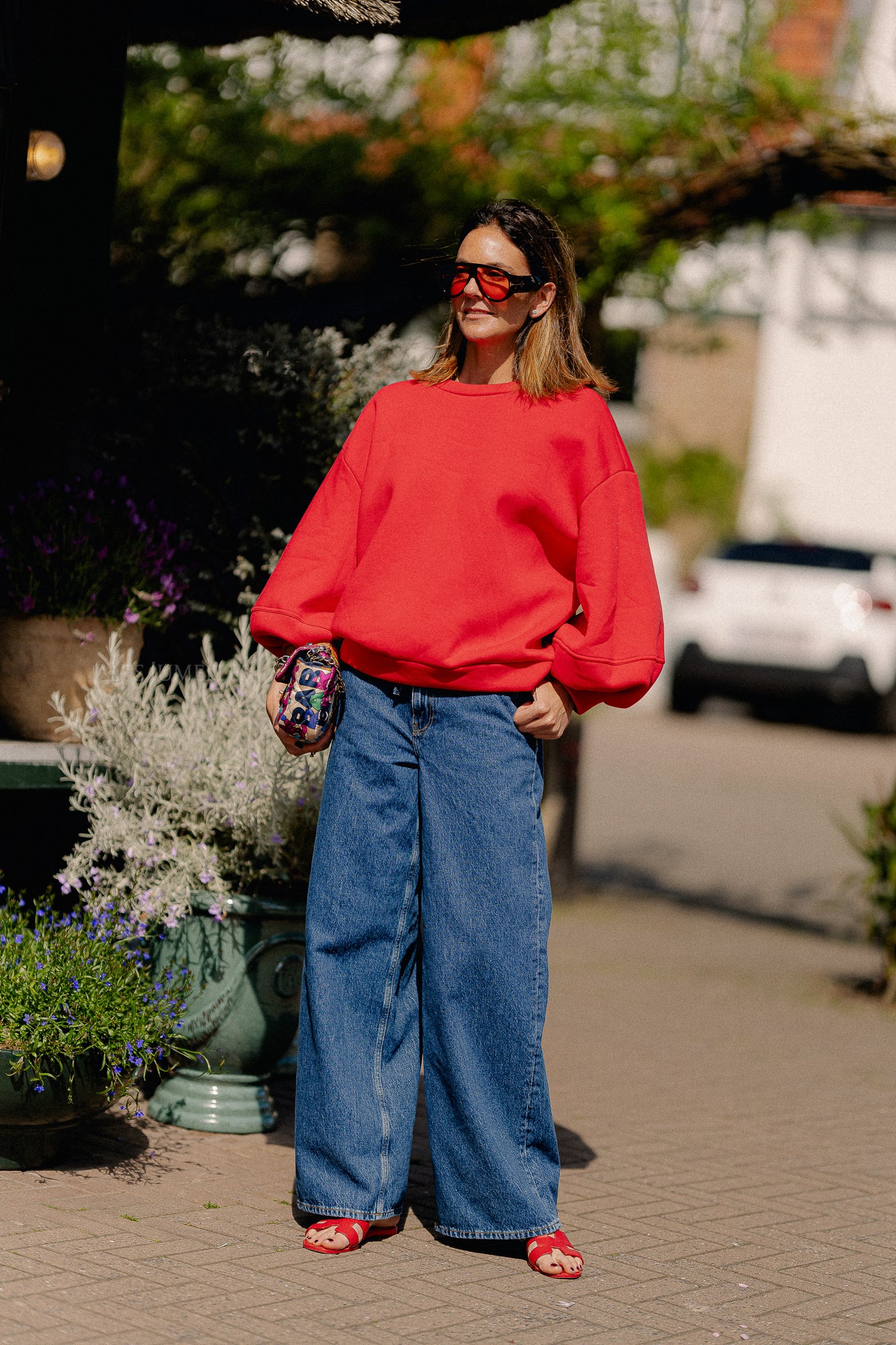 Anke sweater deep red