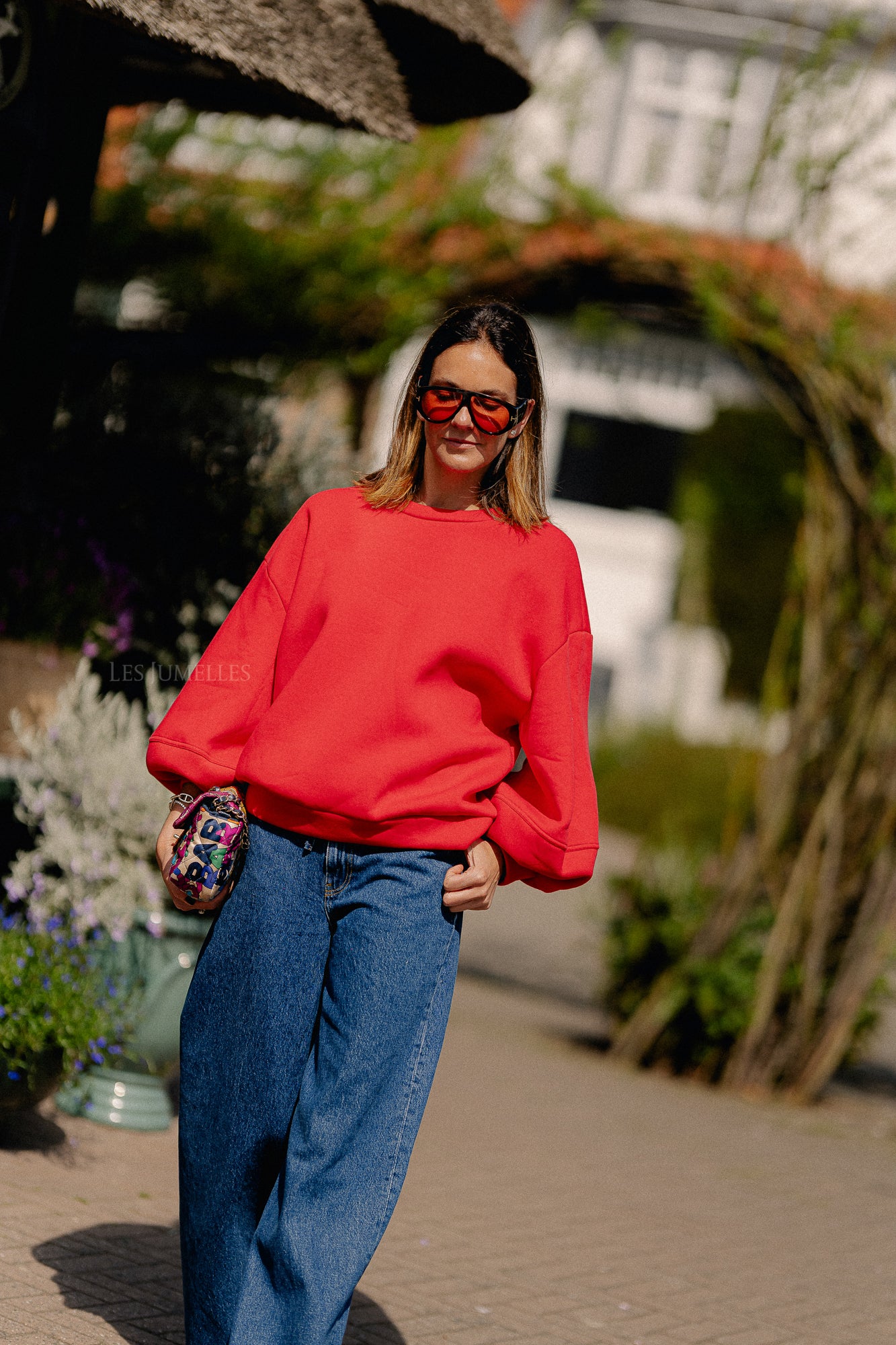 Anke sweater deep red