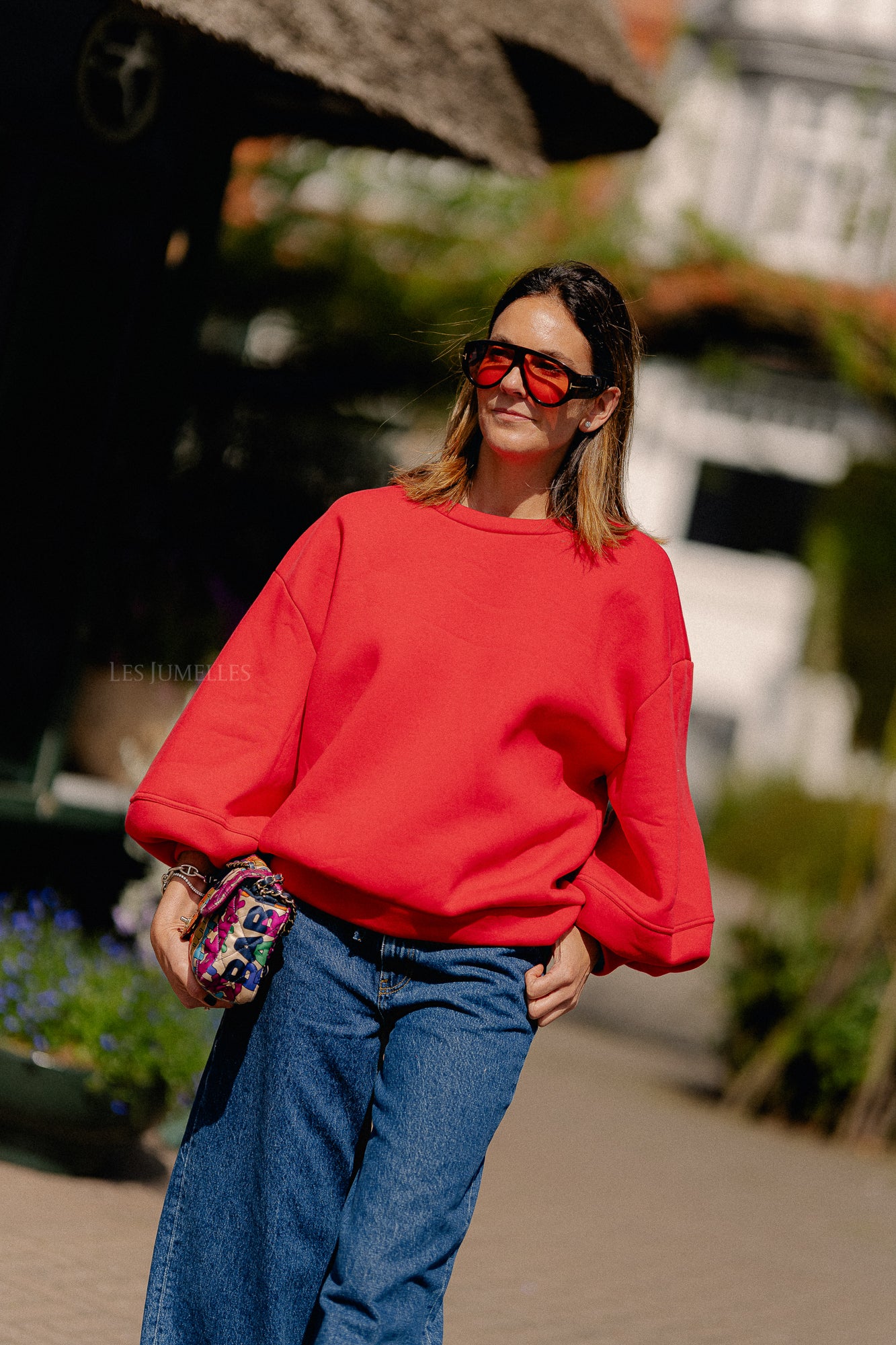 Anke sweater deep red