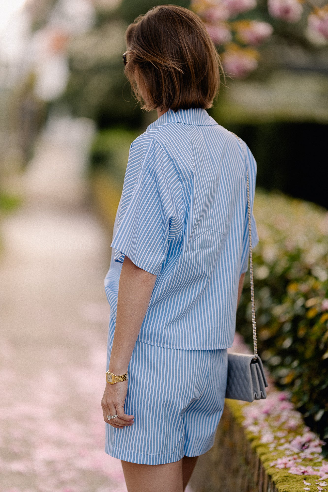 OBJTutta 2/4 LO shirt blue/white