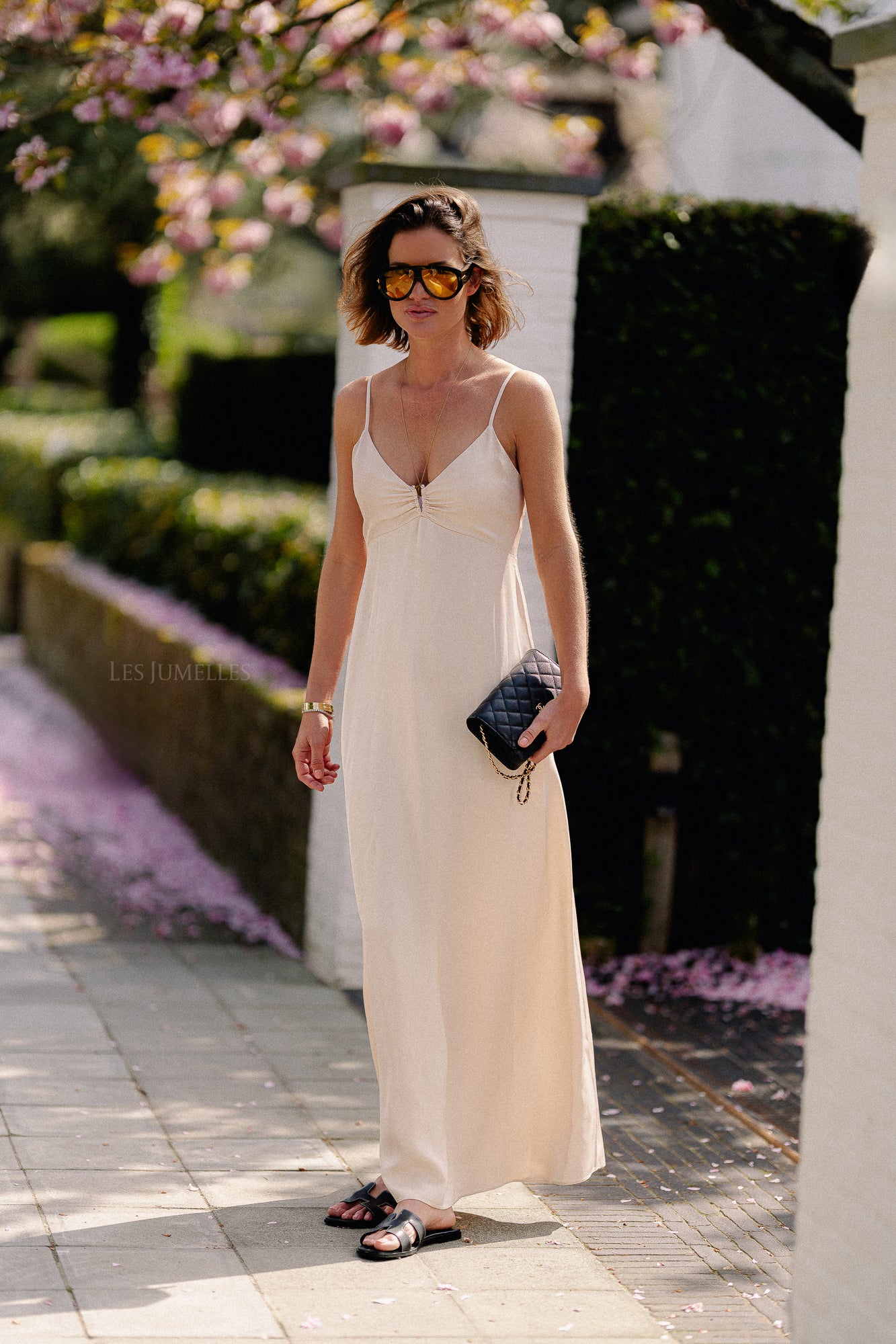 SLFLaurina U-ring ankle strap dress sandshell