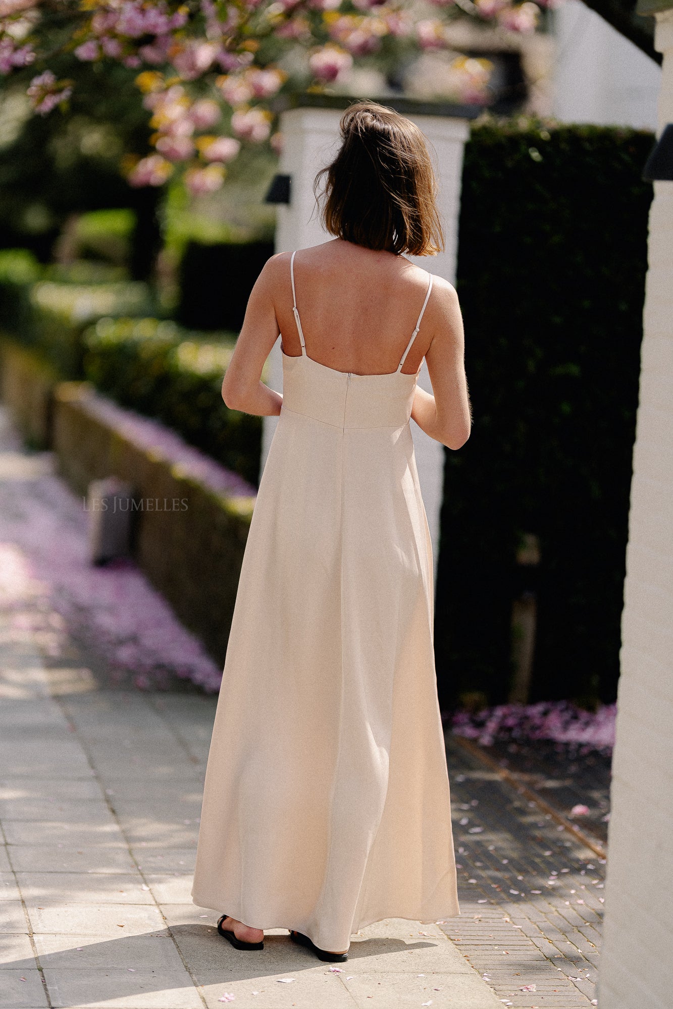 SLFLaurina U-ring ankle strap dress sandshell