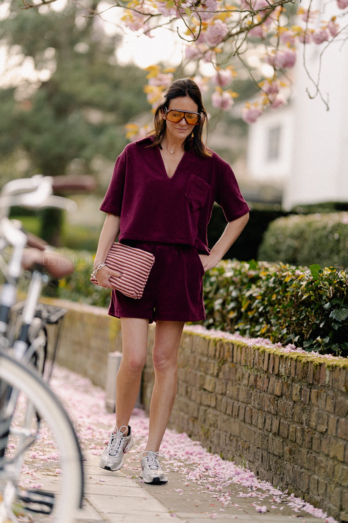 Maggie SS blouse burgundy