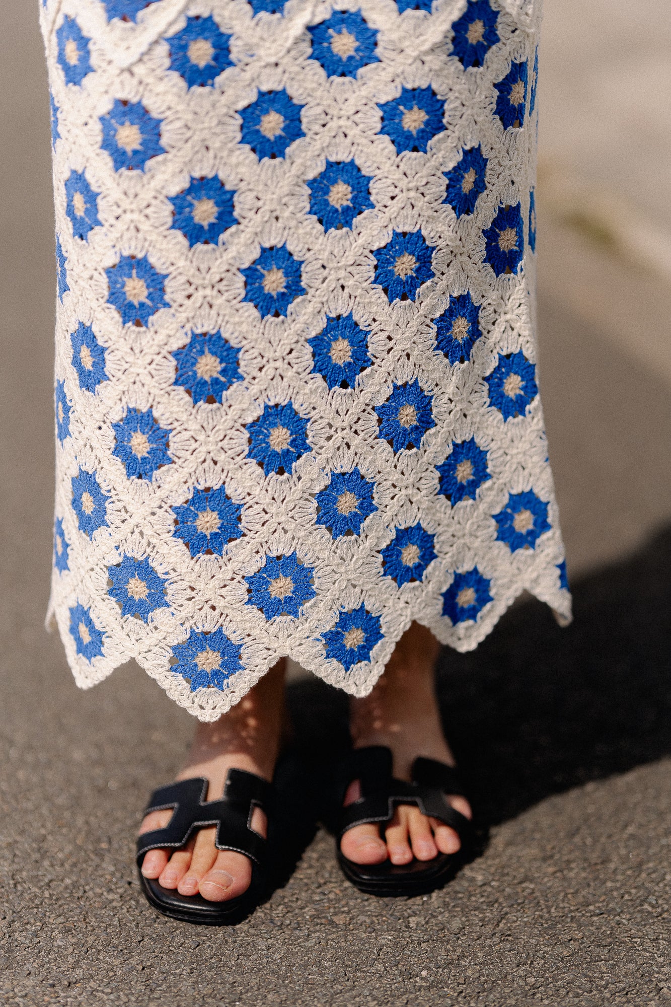 YASBalis HMW crochet skirt birch/super sonic