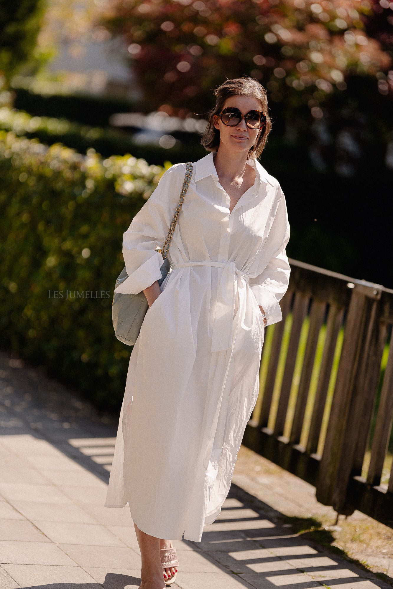 Georgie maxi dress white