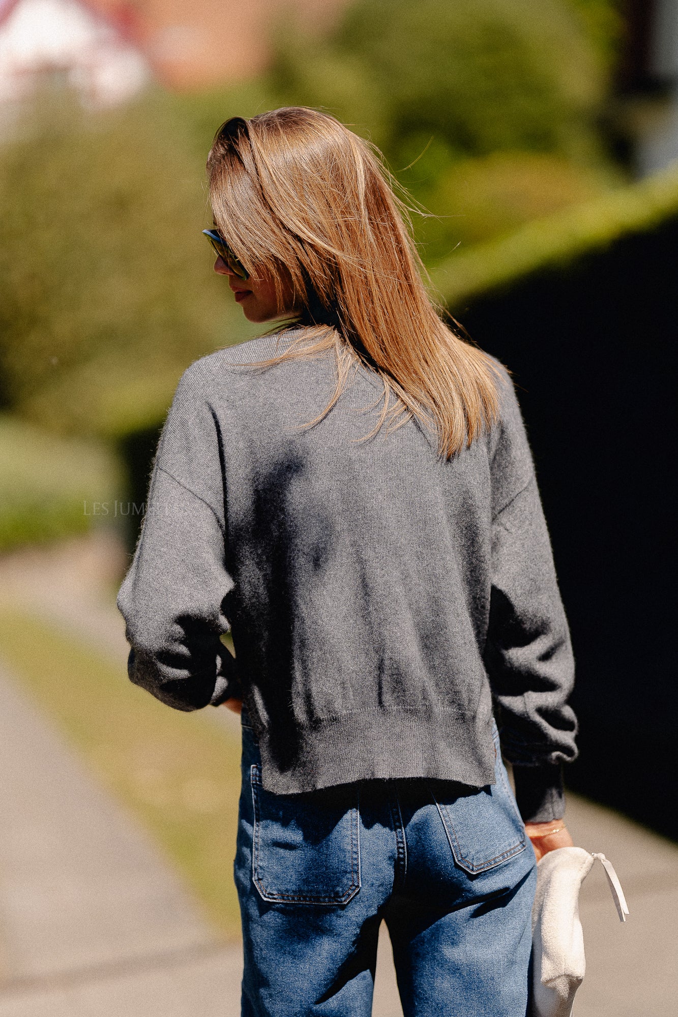Cosette V-neck jumper anthracite