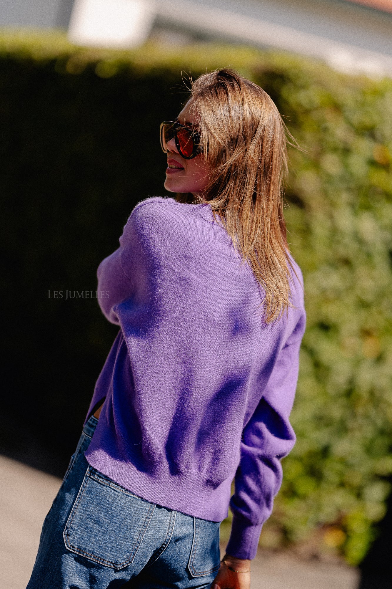 Cosette V-neck jumper violet