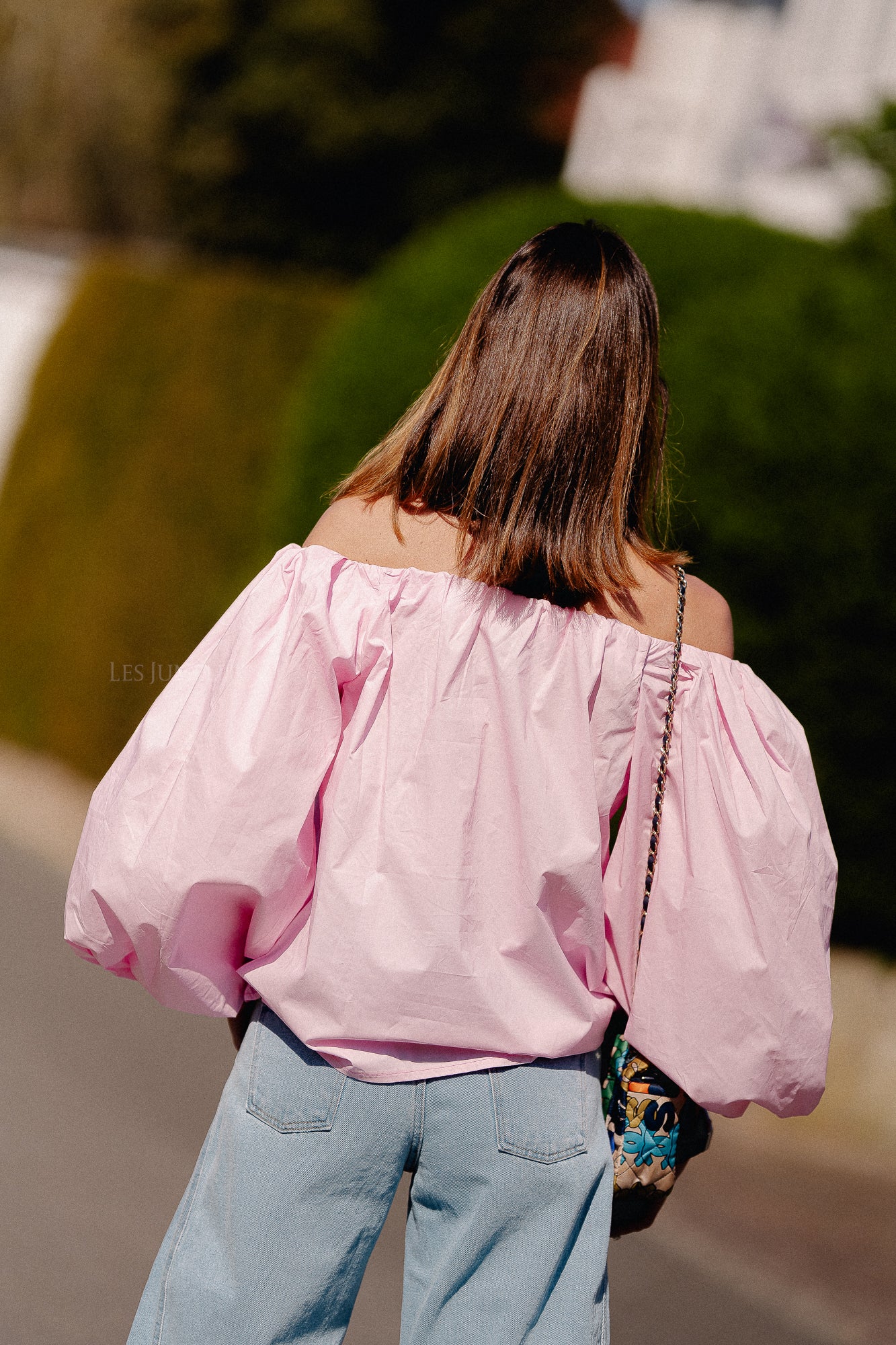 Fran off shoulder blouse pink