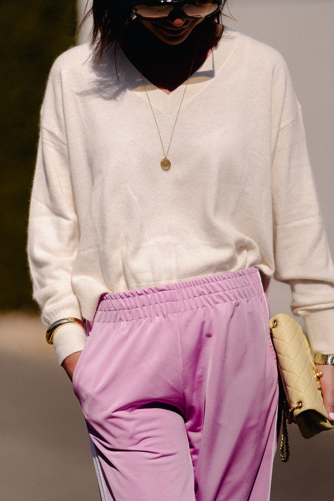 Cosette V-neck jumper off white