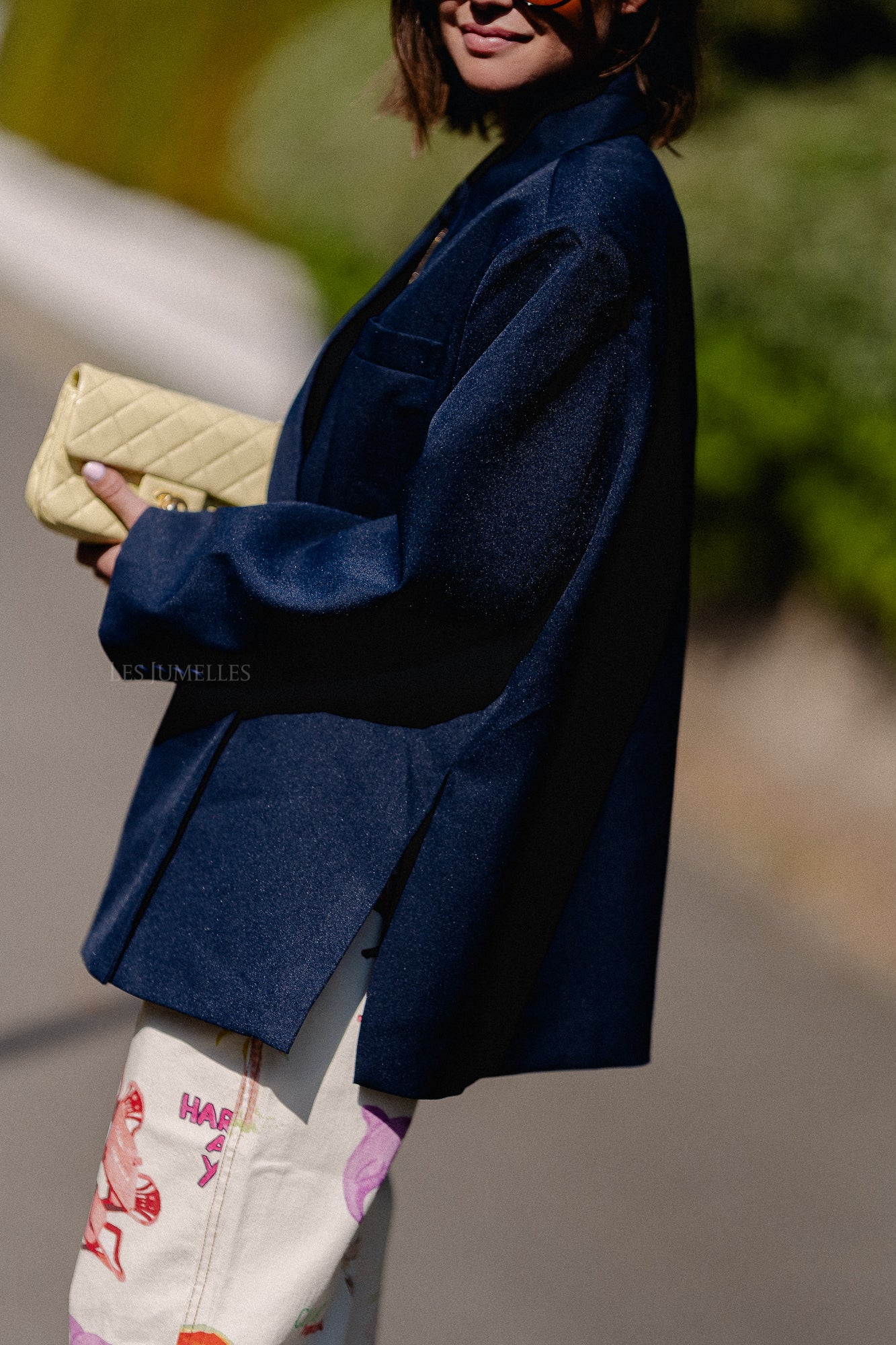 Chloe oversized blazer midnight blue