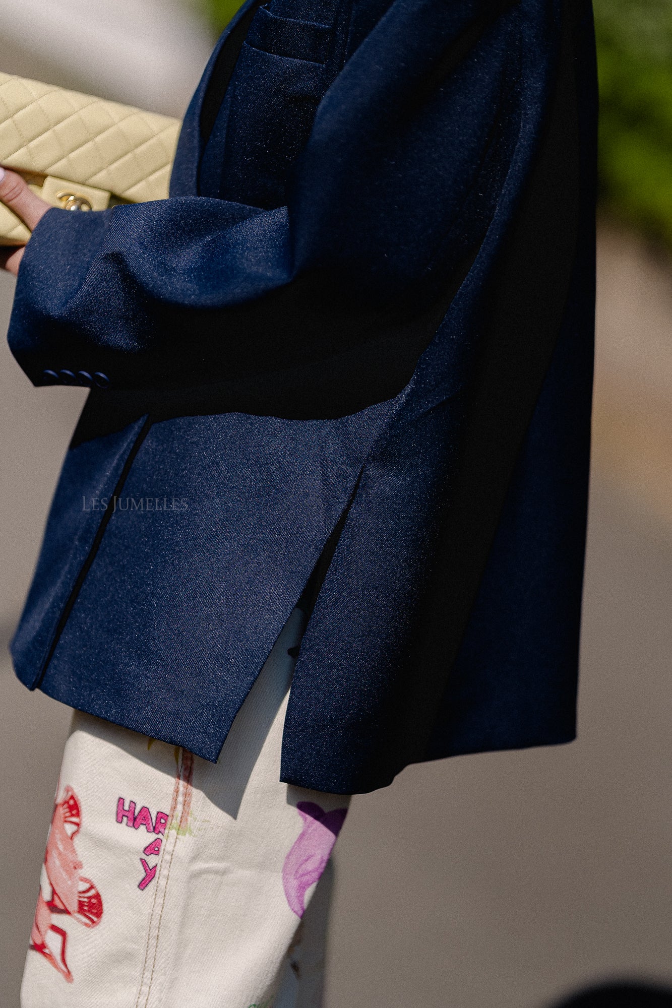 Chloe oversized blazer midnight blue