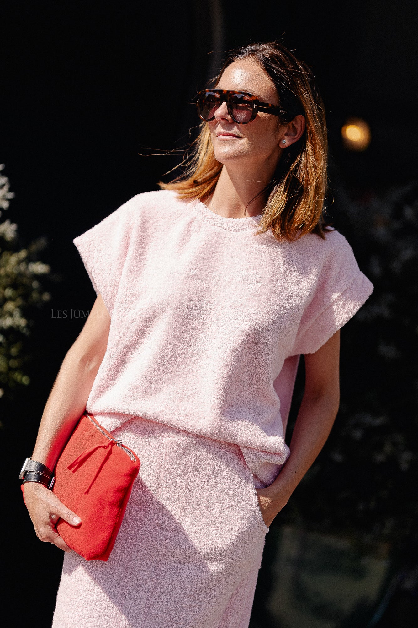 Annabelle SS terry shirt baby pink