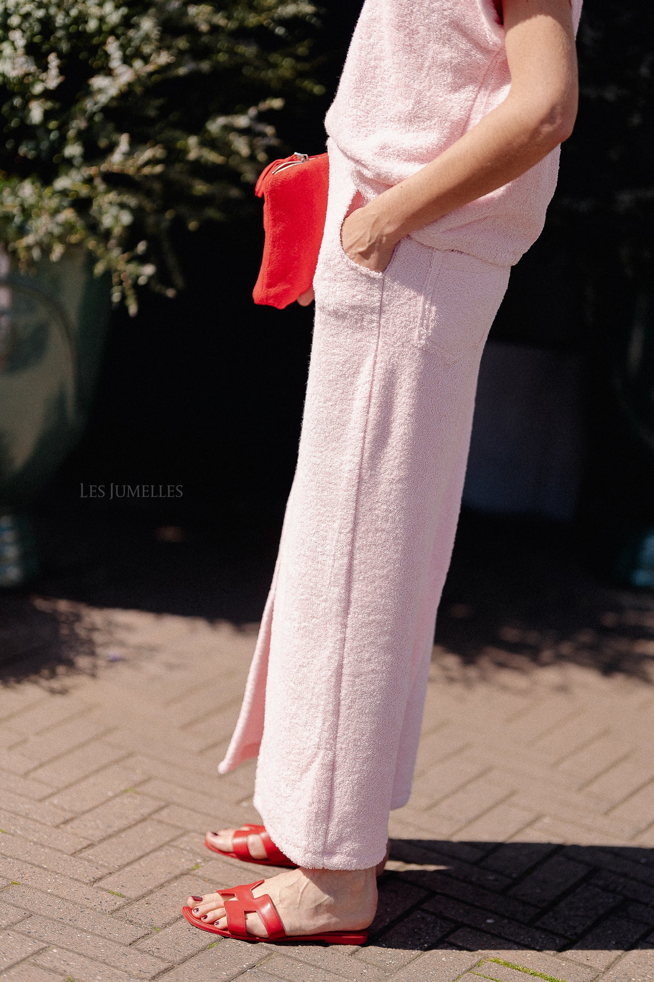 Annabelle terry skirt baby pink