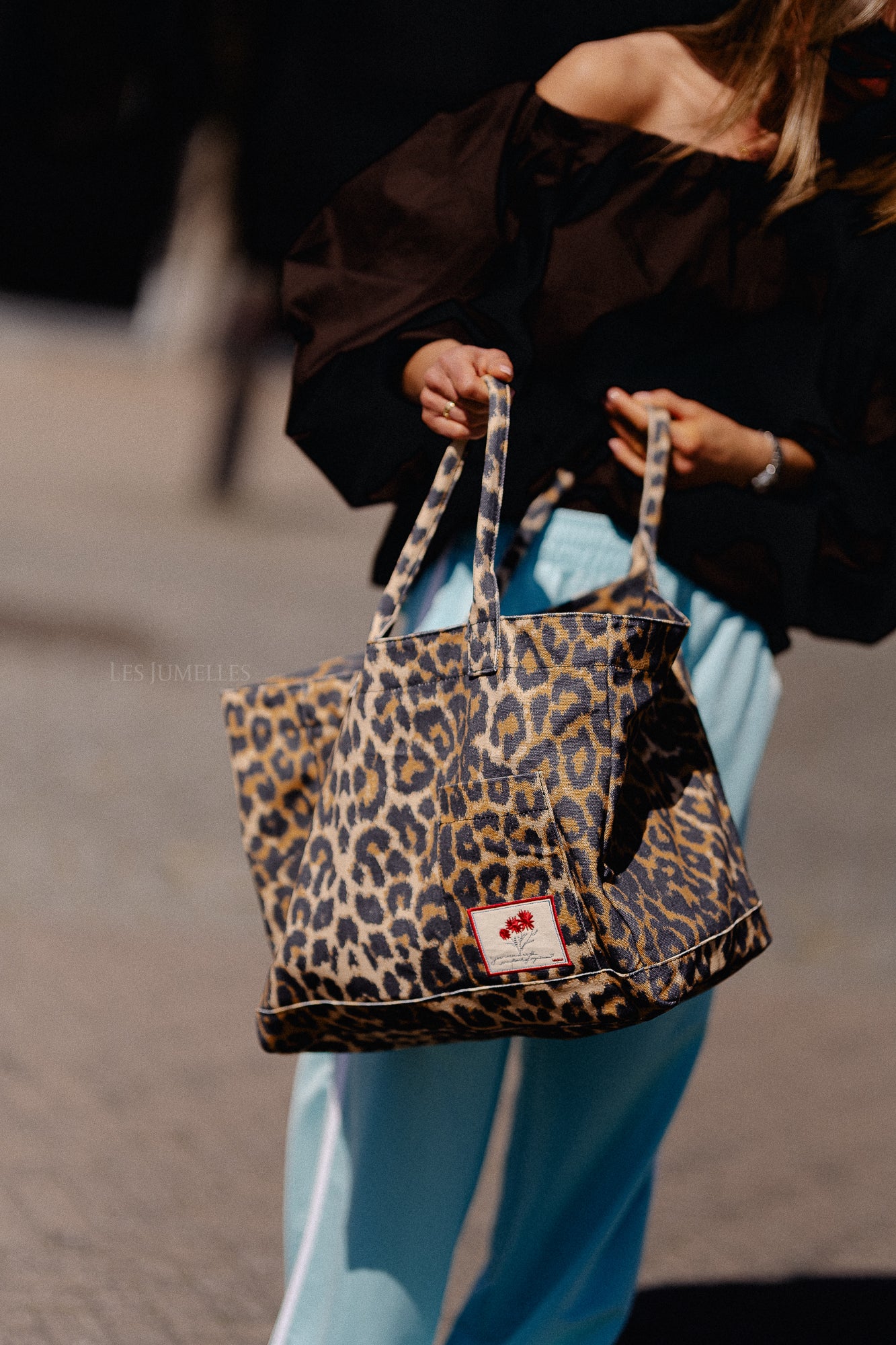 Leopa canvas Camila bag
