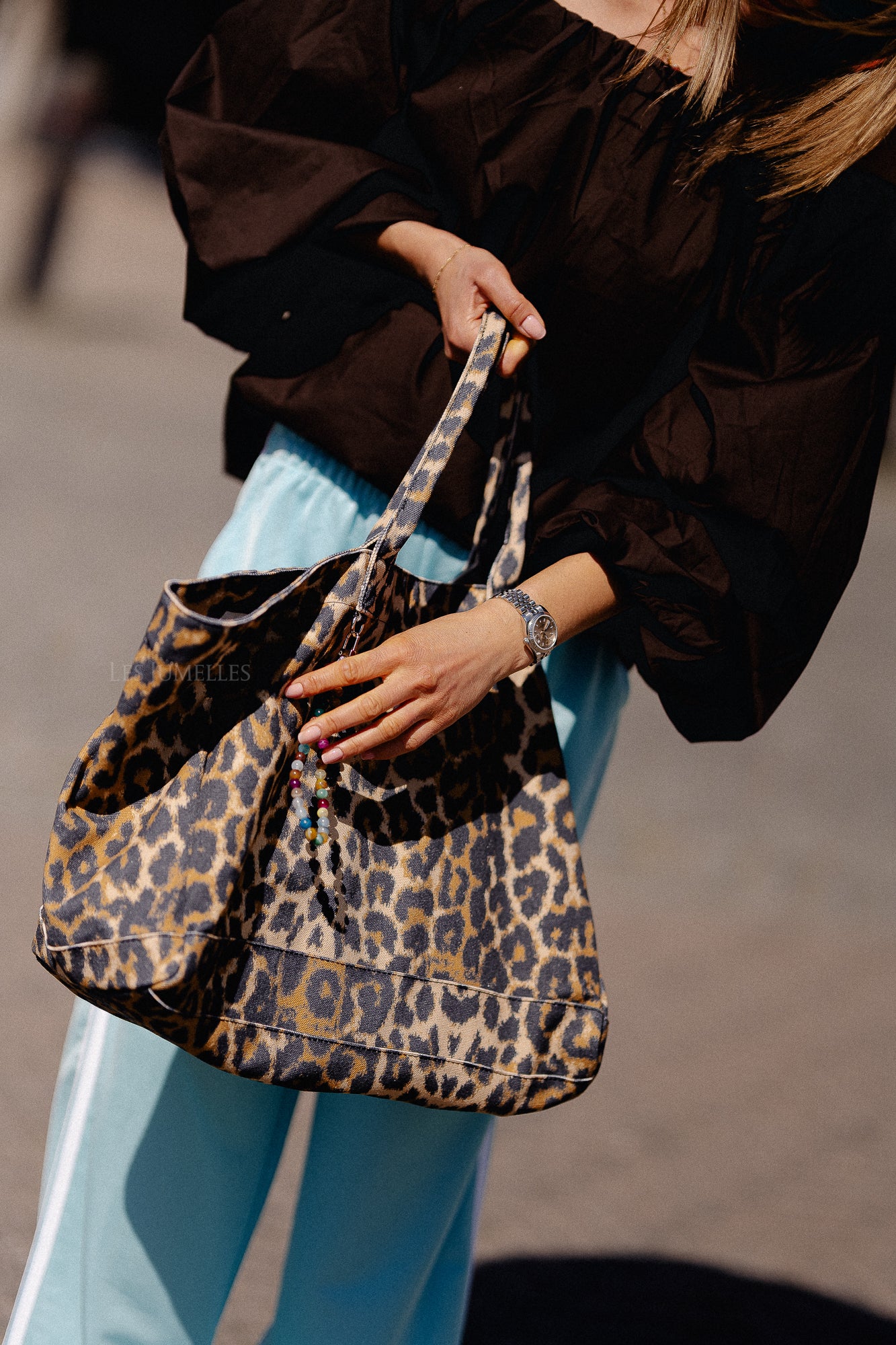Leopa canvas Camila bag