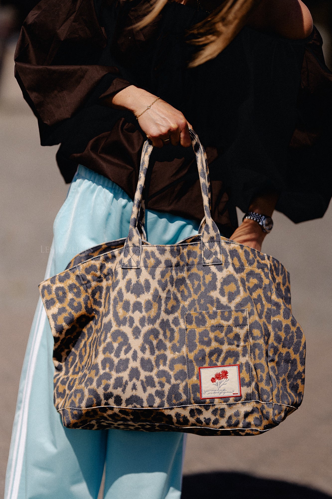 Leopa canvas Camila bag