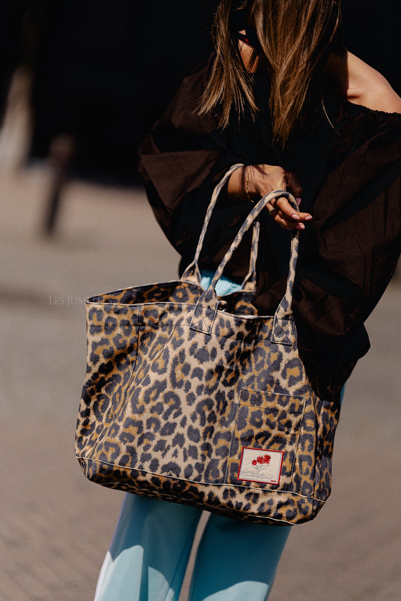 Leopa canvas Camila bag