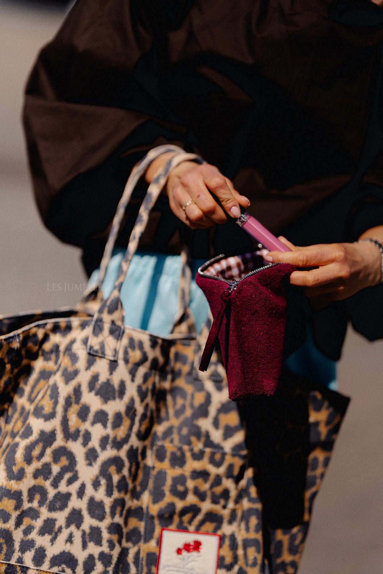 Pia make up bag burgundy