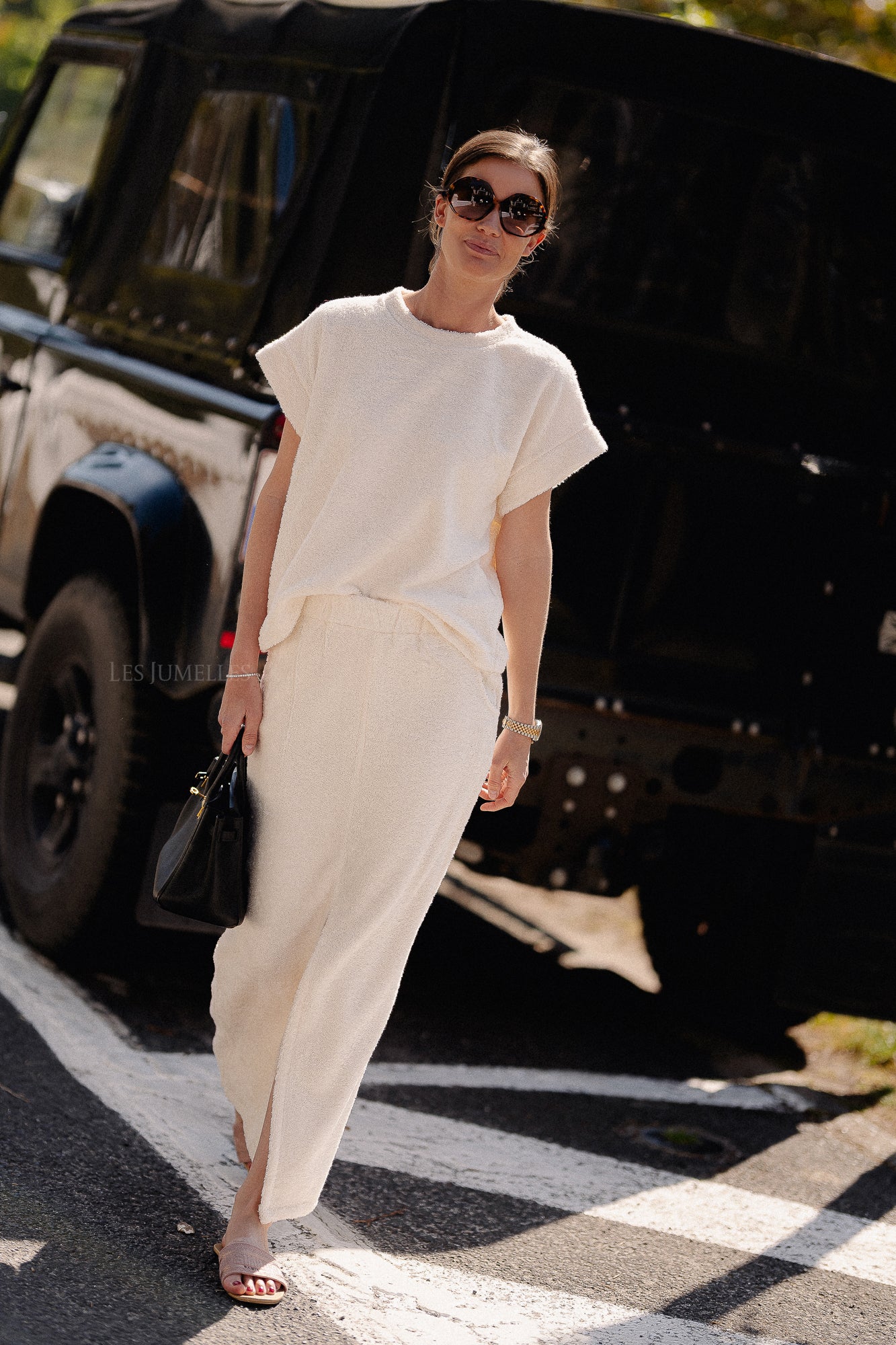 Annabelle terry skirt ecru