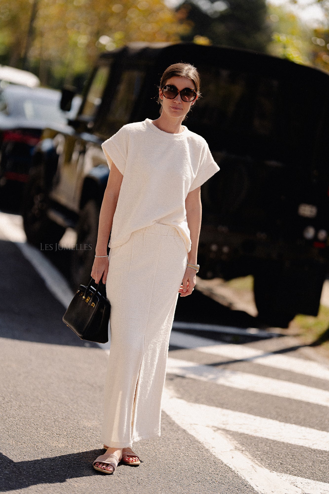 Annabelle terry skirt ecru