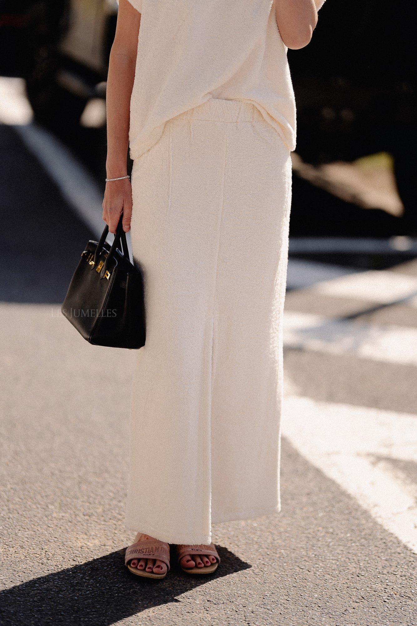 Annabelle terry skirt ecru