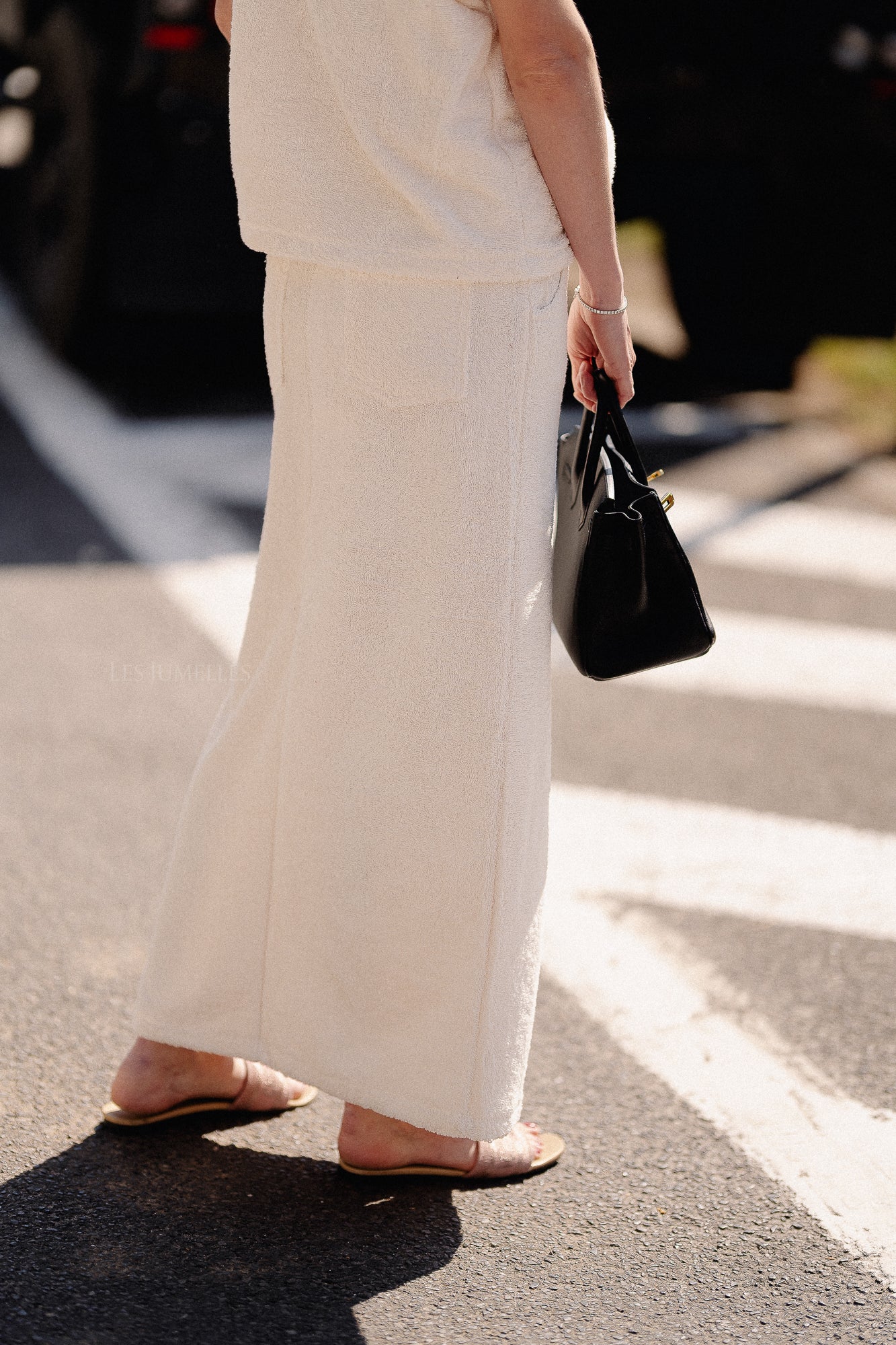 Annabelle terry skirt ecru
