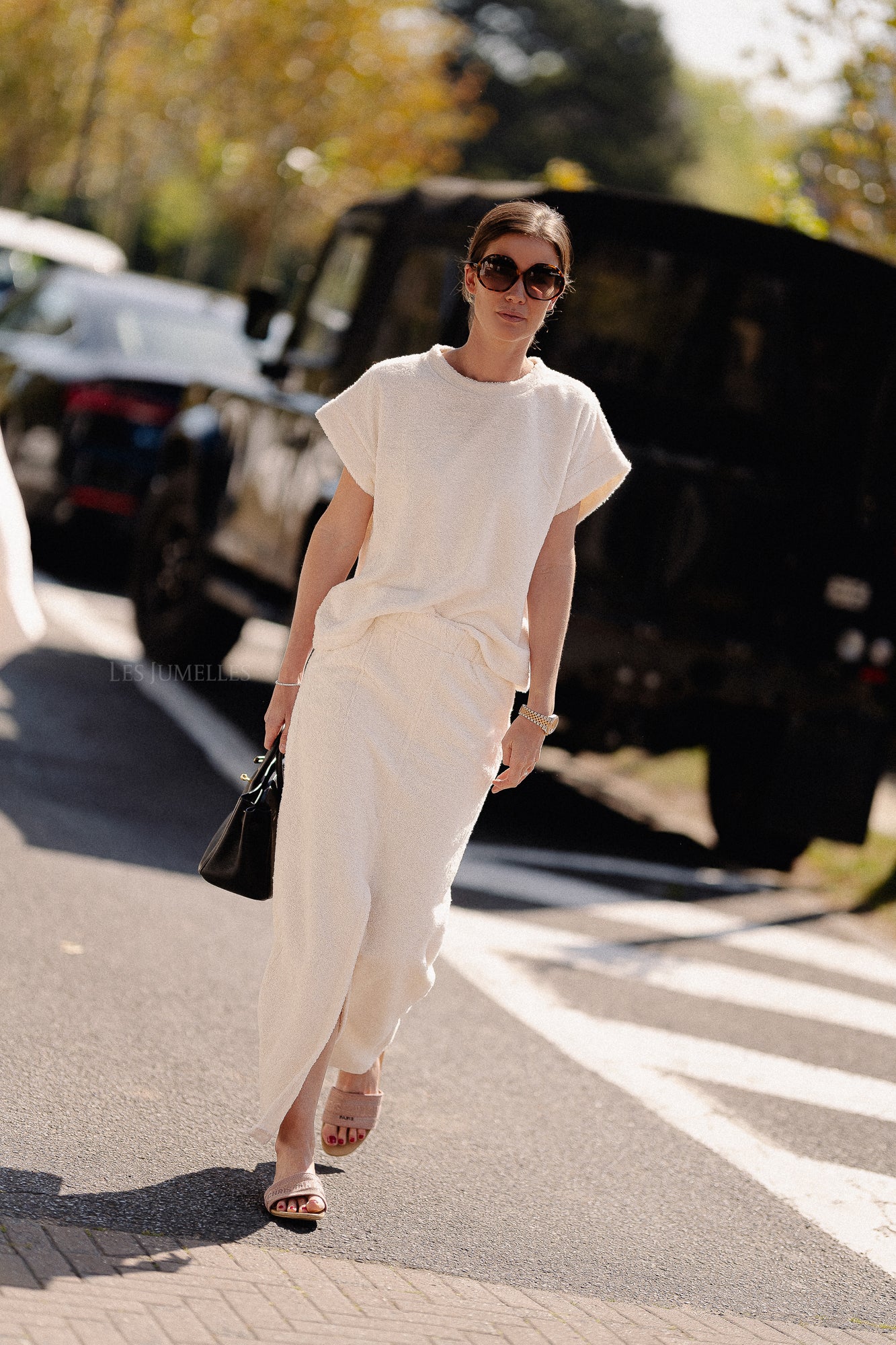 Annabelle terry skirt ecru
