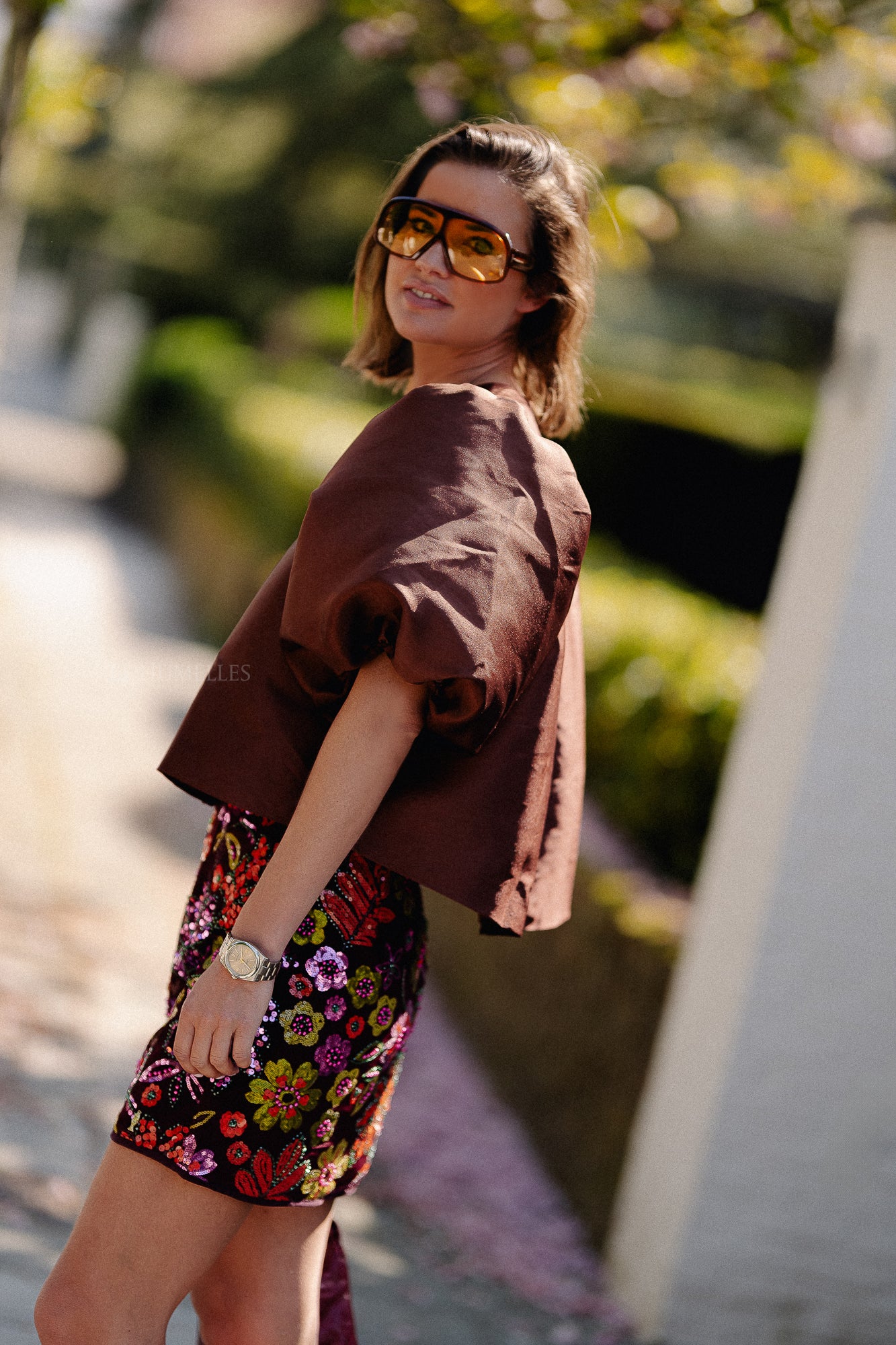 Chemisier Charlotte chocolat