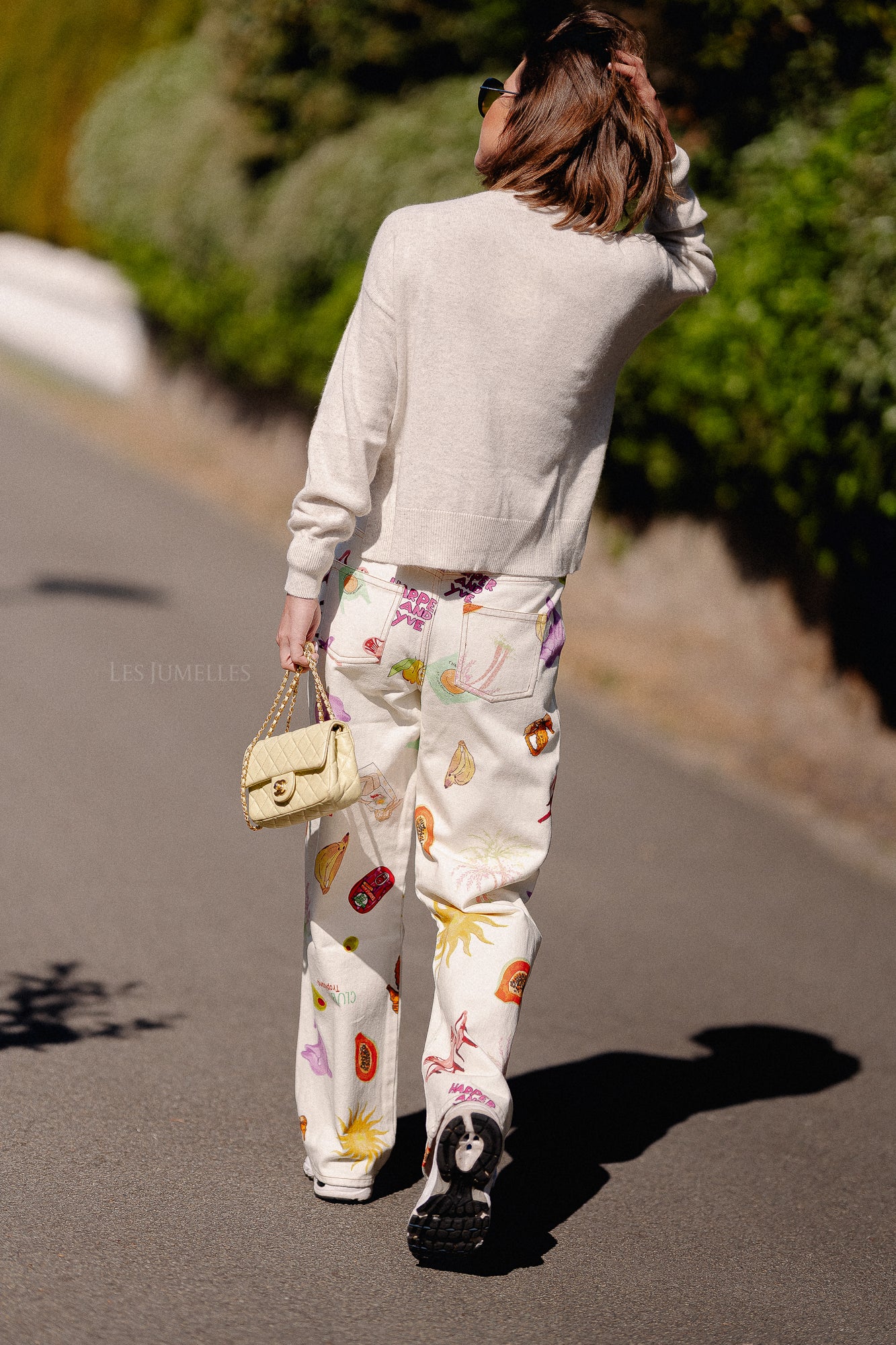 Cosette V-neck jumper beige melange