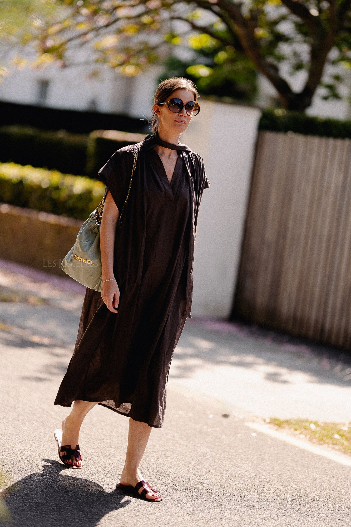Portia dress hot chocolate