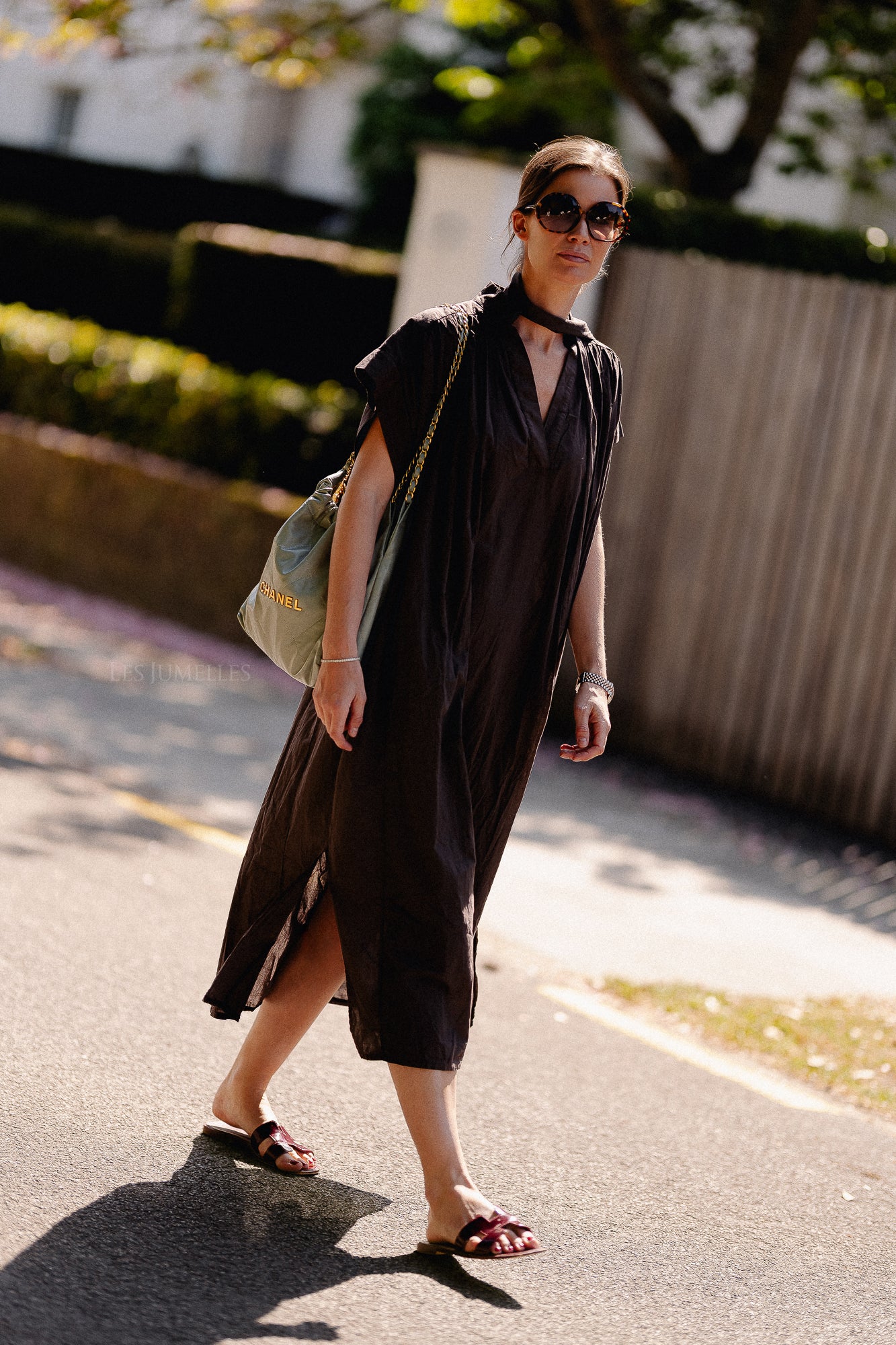 Portia dress hot chocolate