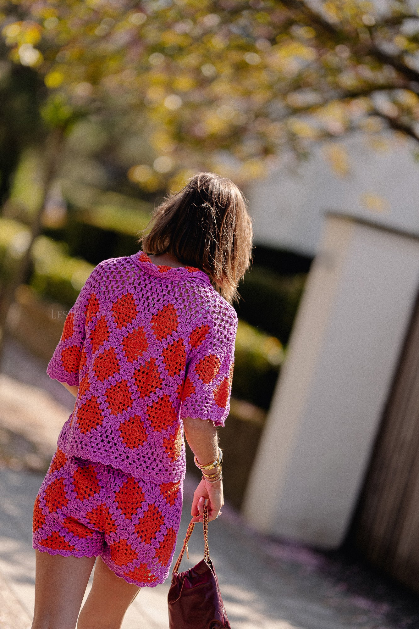 Bente SS vivid viola/sunset orange