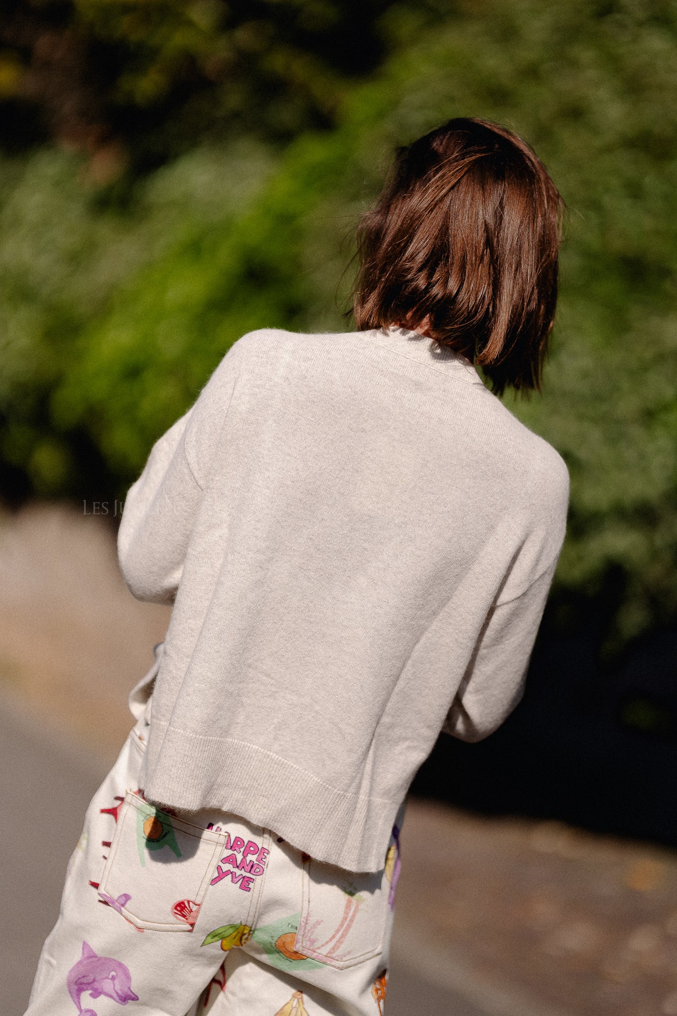 Cosette V-neck jumper beige melange